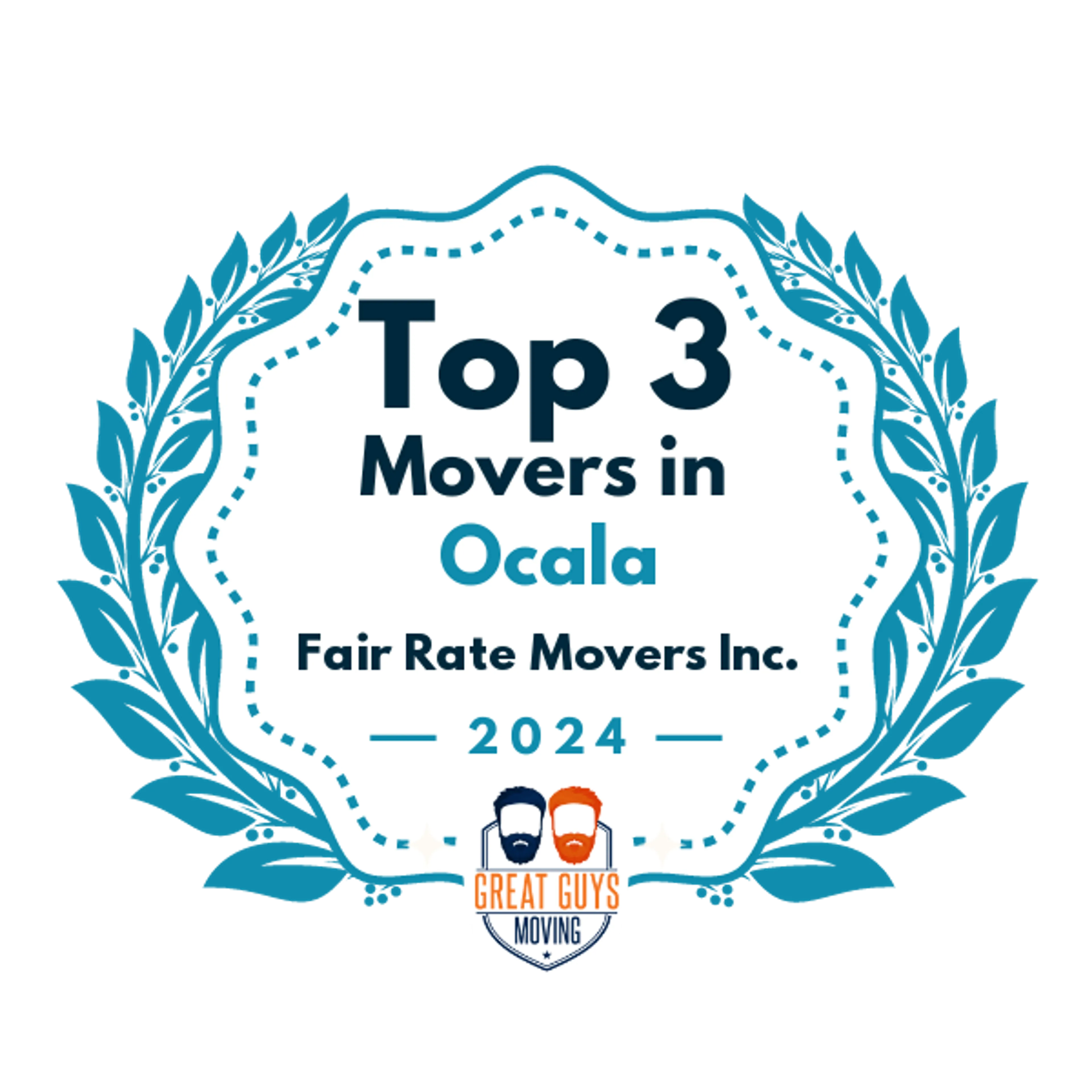 Top 3 Movers in Ocala, FL 2024 award