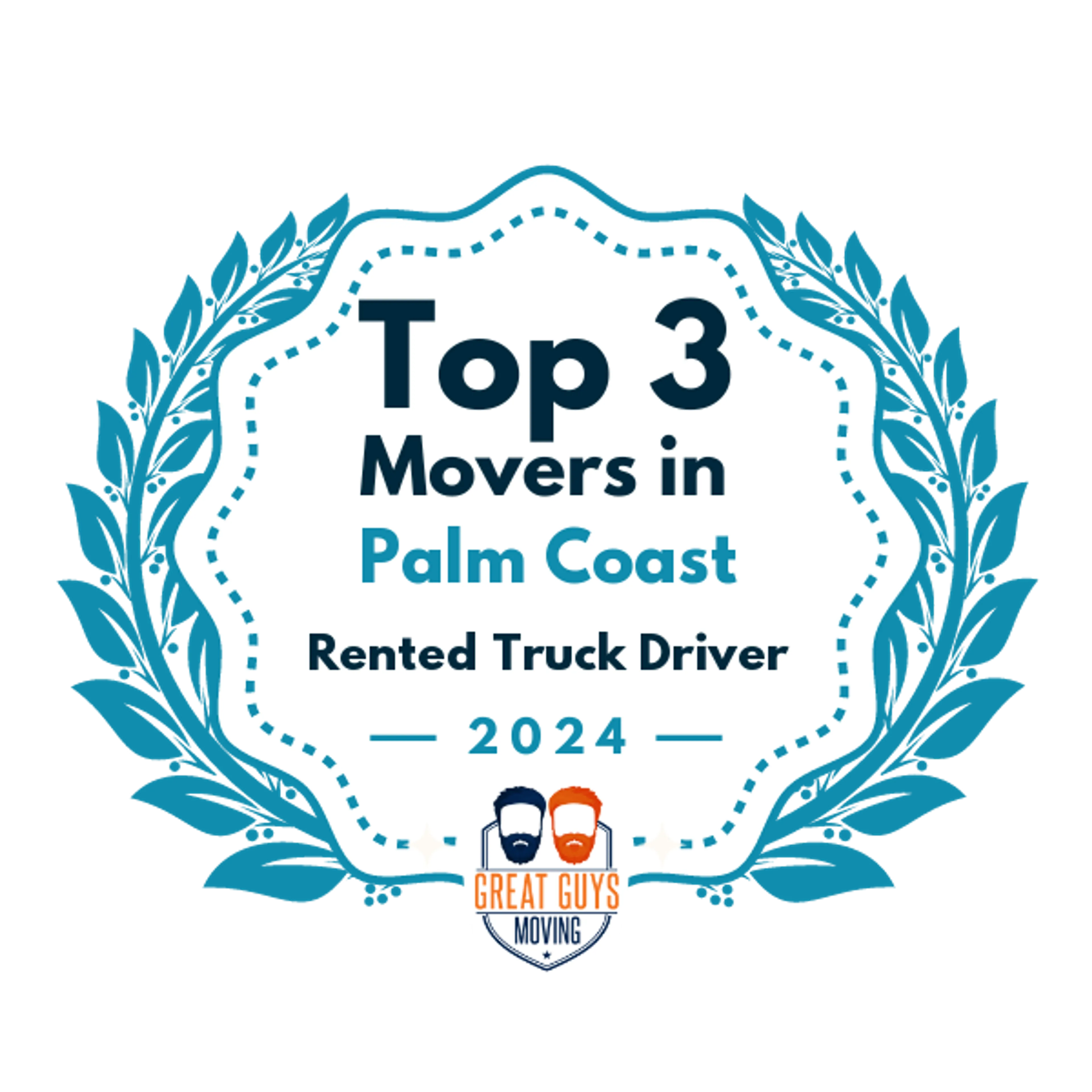 Top 3 Movers in Palm Coast, FL 2024 award