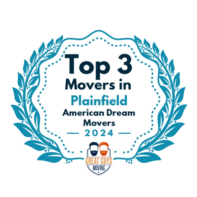 Top 3 Movers in Plainfield, NJ 2024 award