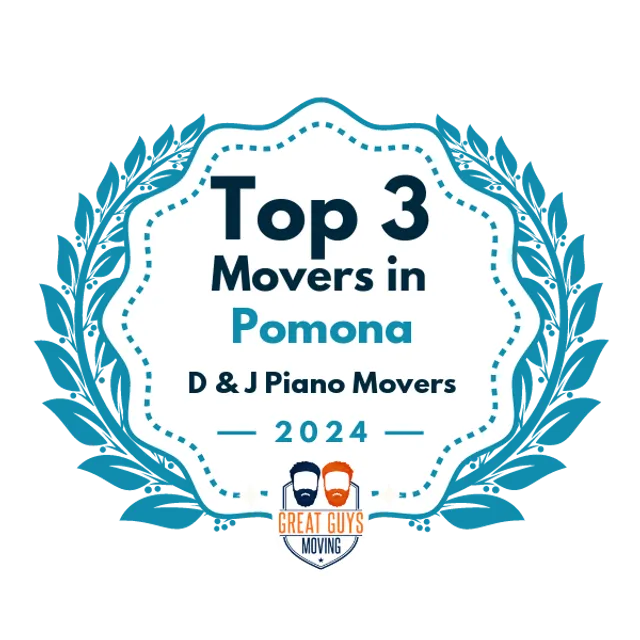 Top 3 Movers in Pomona, CA 2024 award