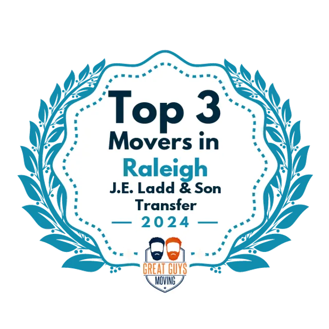 Top 3 Movers in Raleigh, NC 2024 award