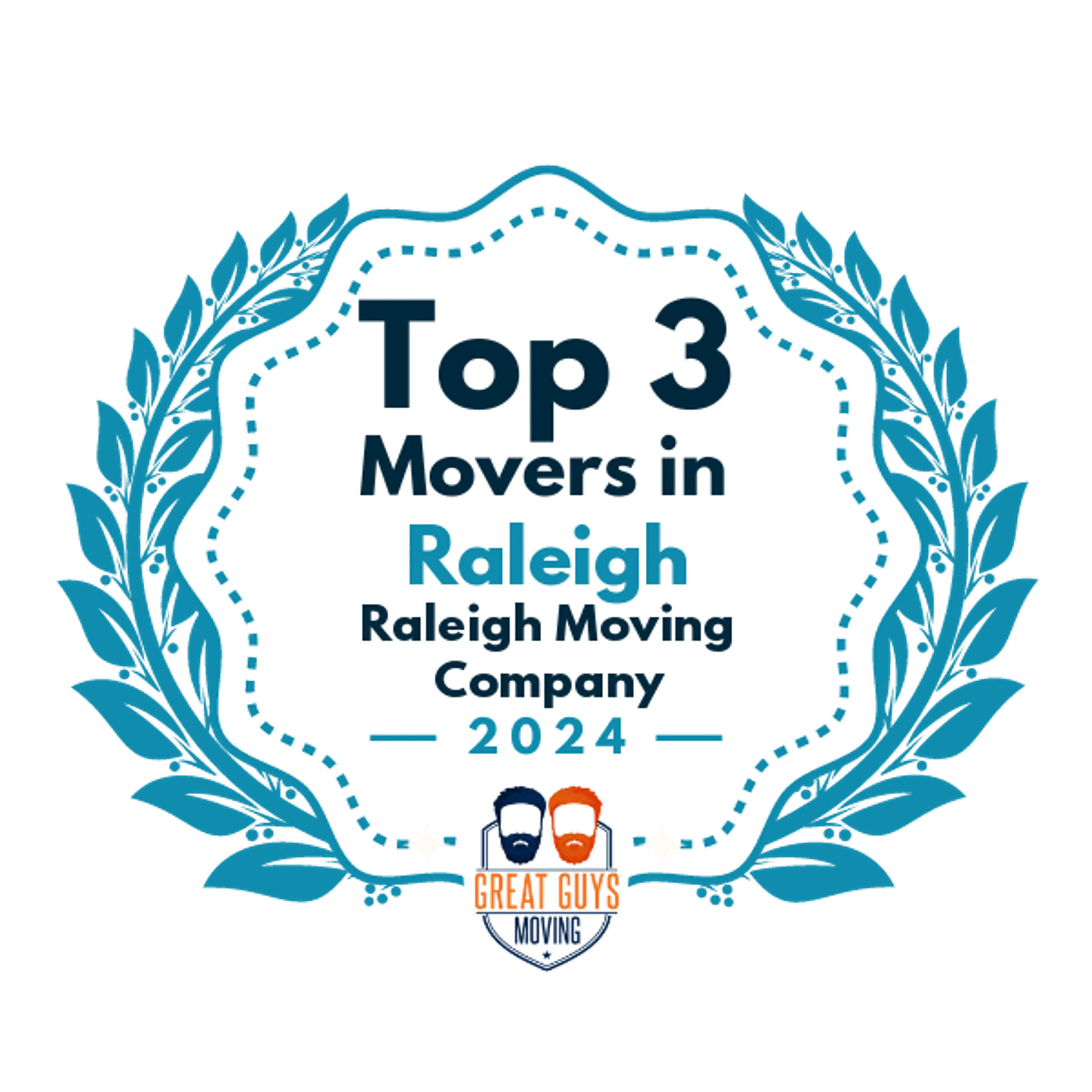 Top 3 Movers in Raleigh, NC 2024 award