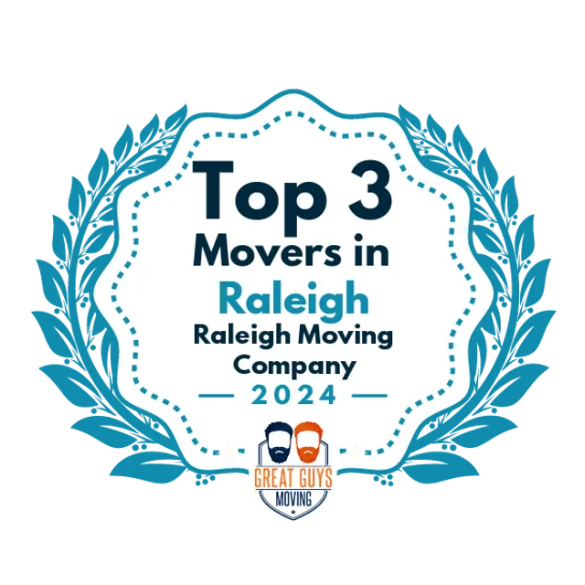 Top 3 Movers in Raleigh, NC 2024 award