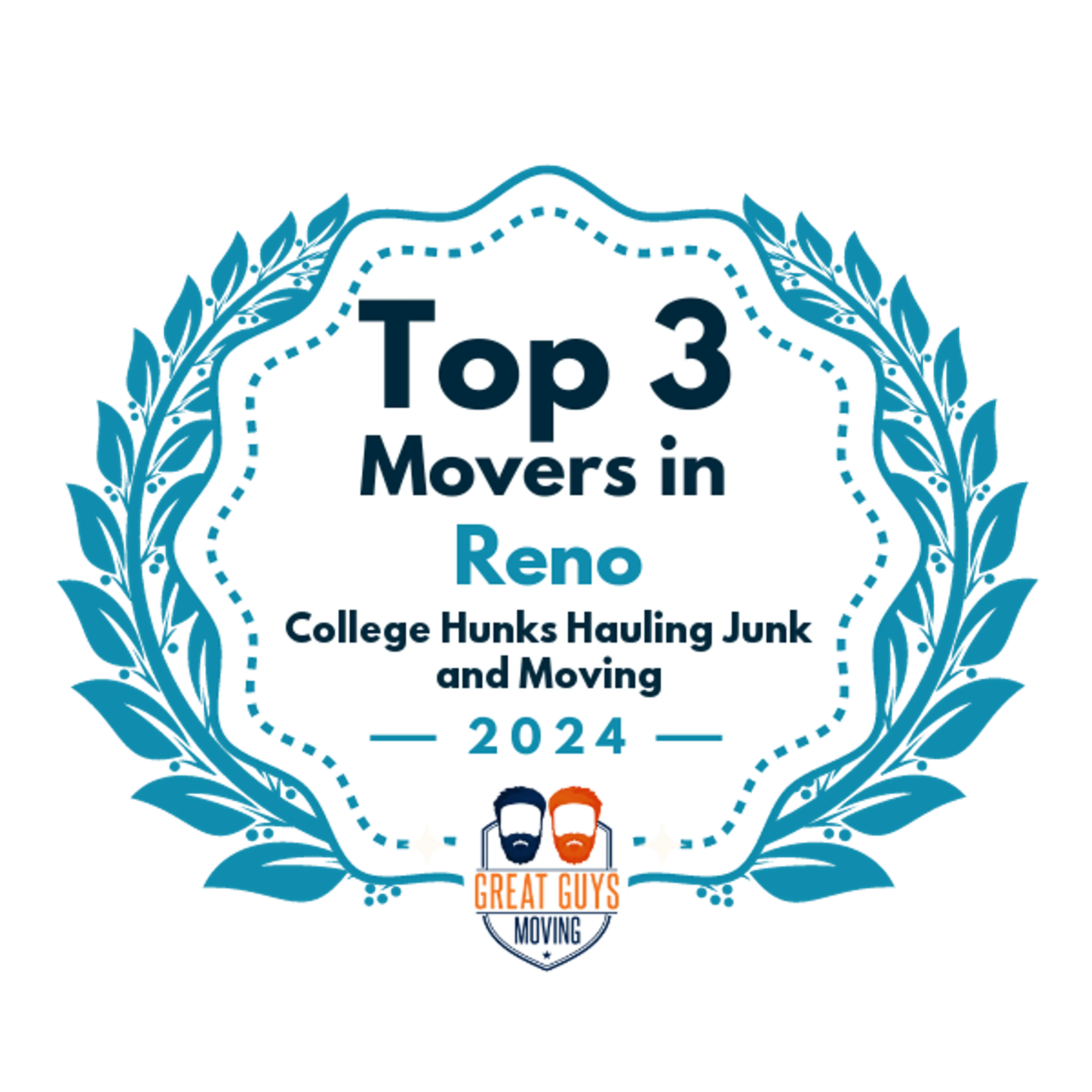 Top 3 Movers in Reno, NV 2024 award