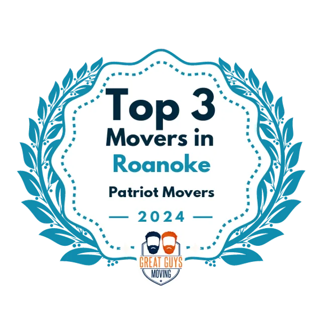 Top 3 Movers in Roanoke, VA 2024 award