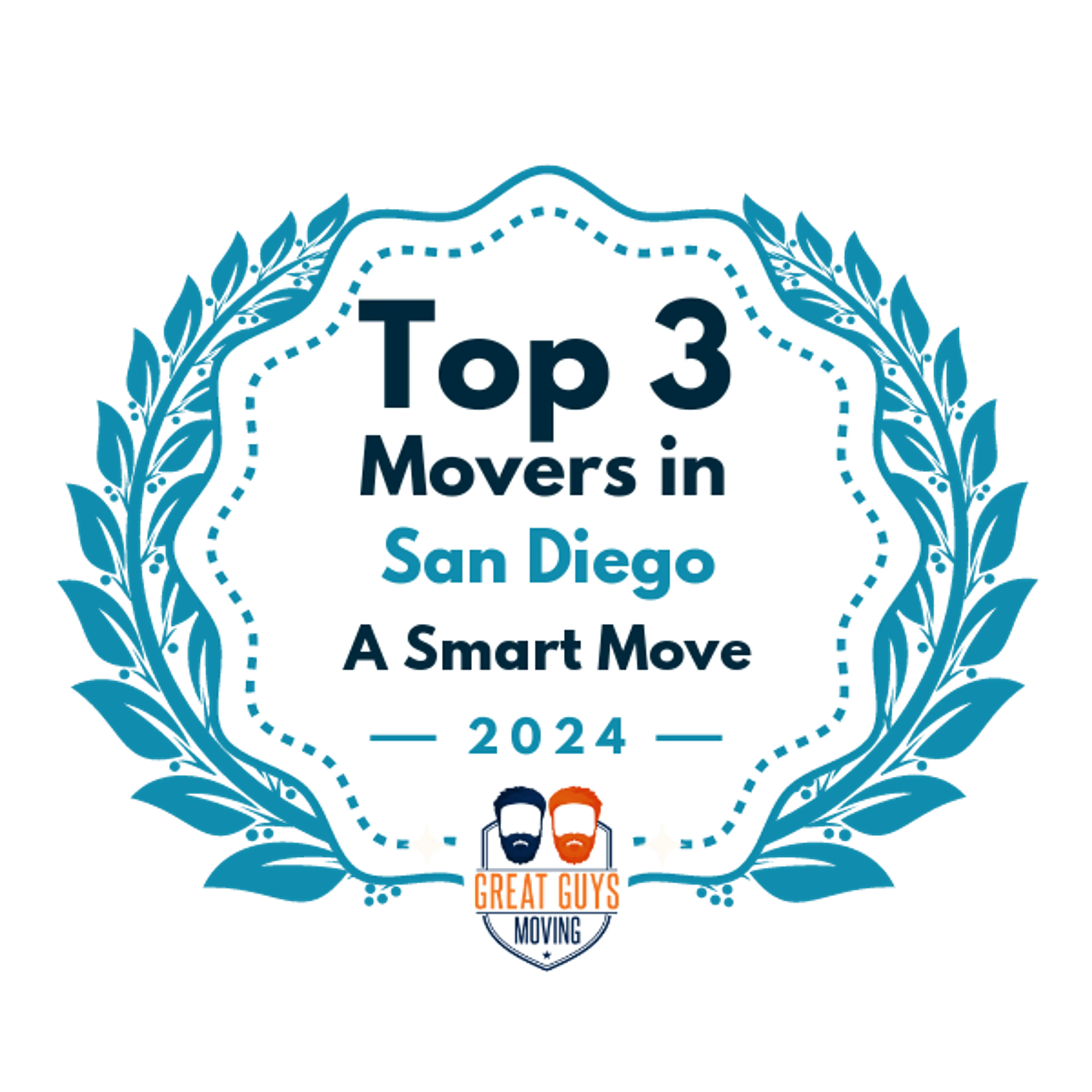 Top 3 Movers in San Diego, CA 2024 award