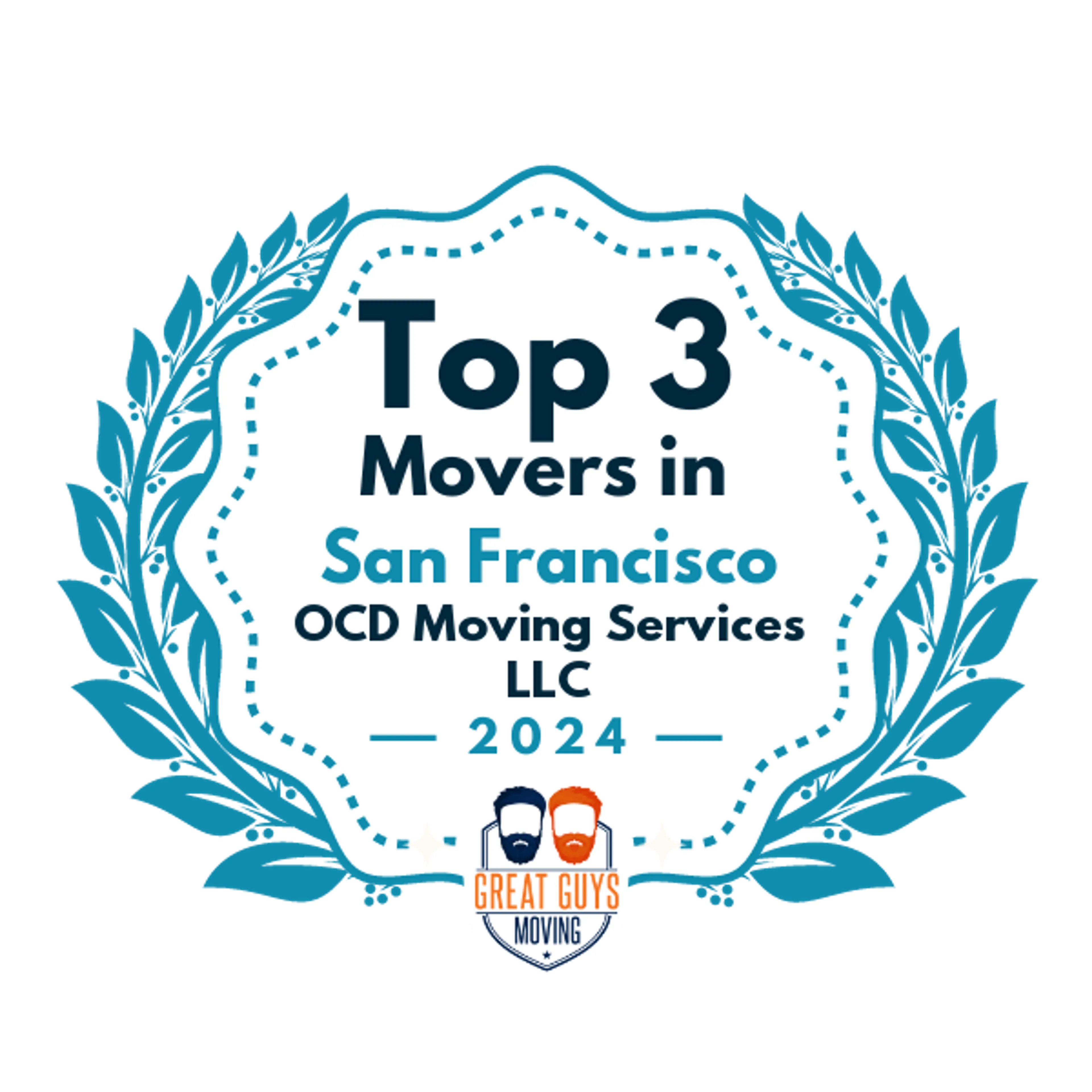 Top 3 Movers in San Francisco, CA 2024 award