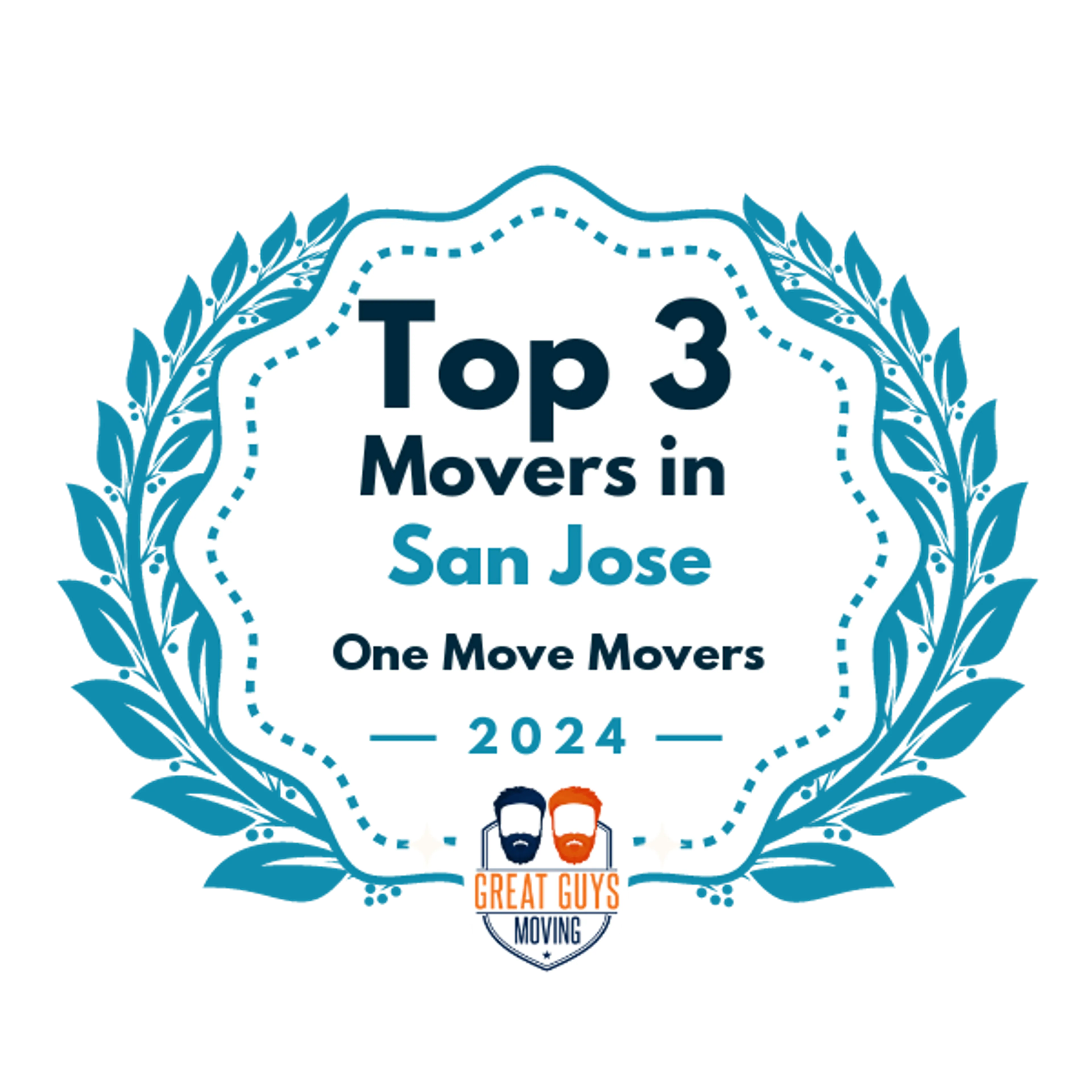 Top 3 Movers in San Jose, CA 2024 award