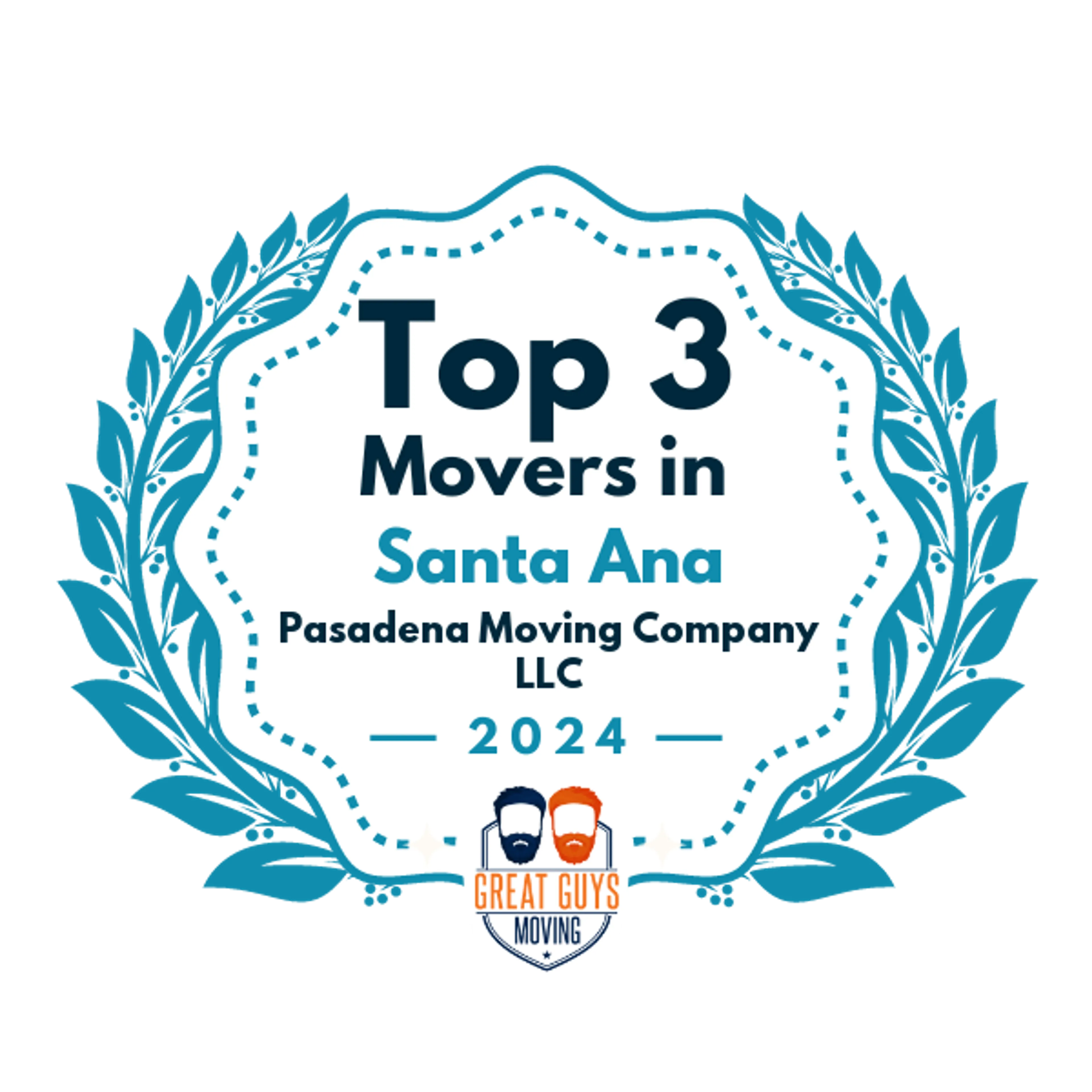 Top 3 Movers in Santa Ana, CA 2024 award