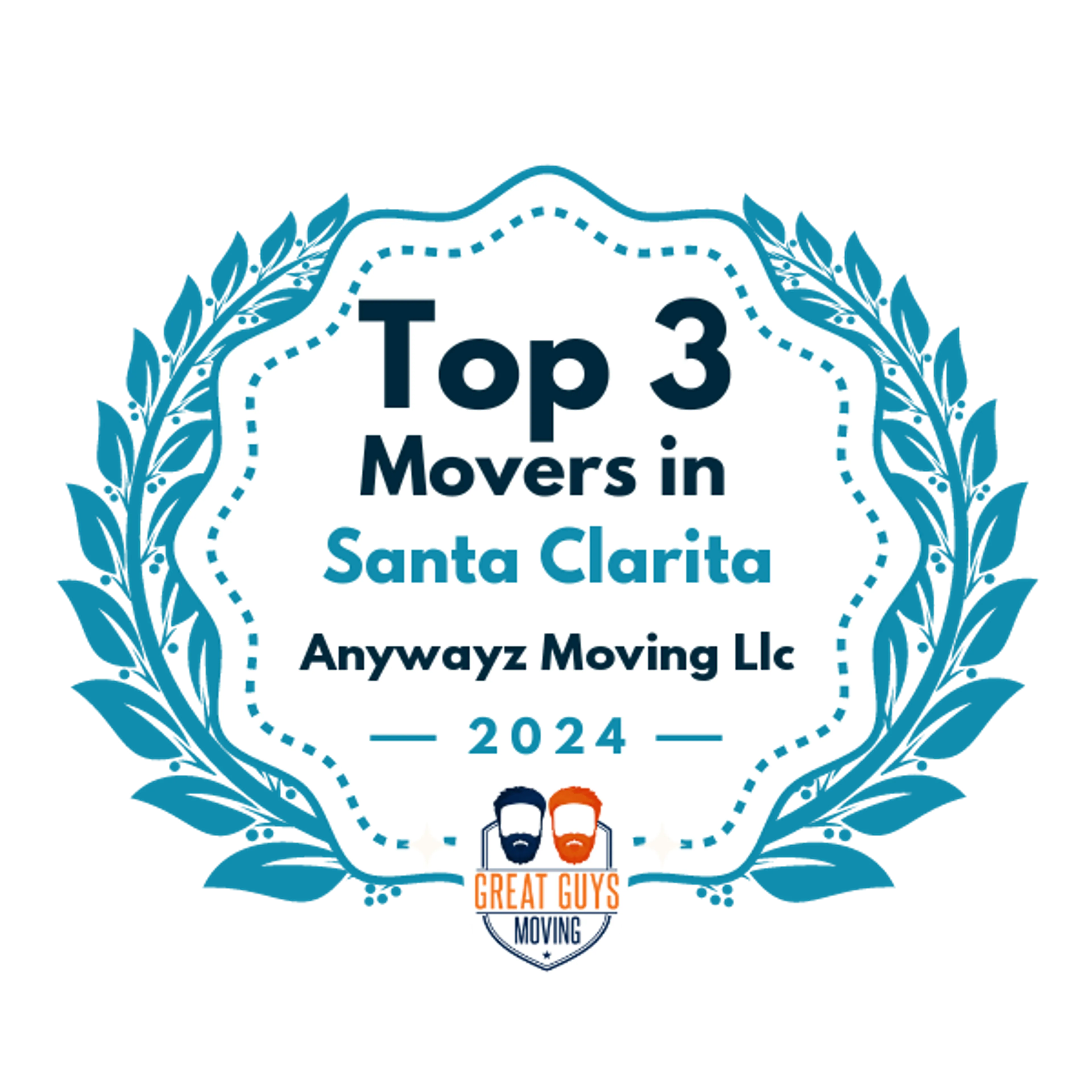Top 3 Movers in Santa Clarita, CA 2024 award