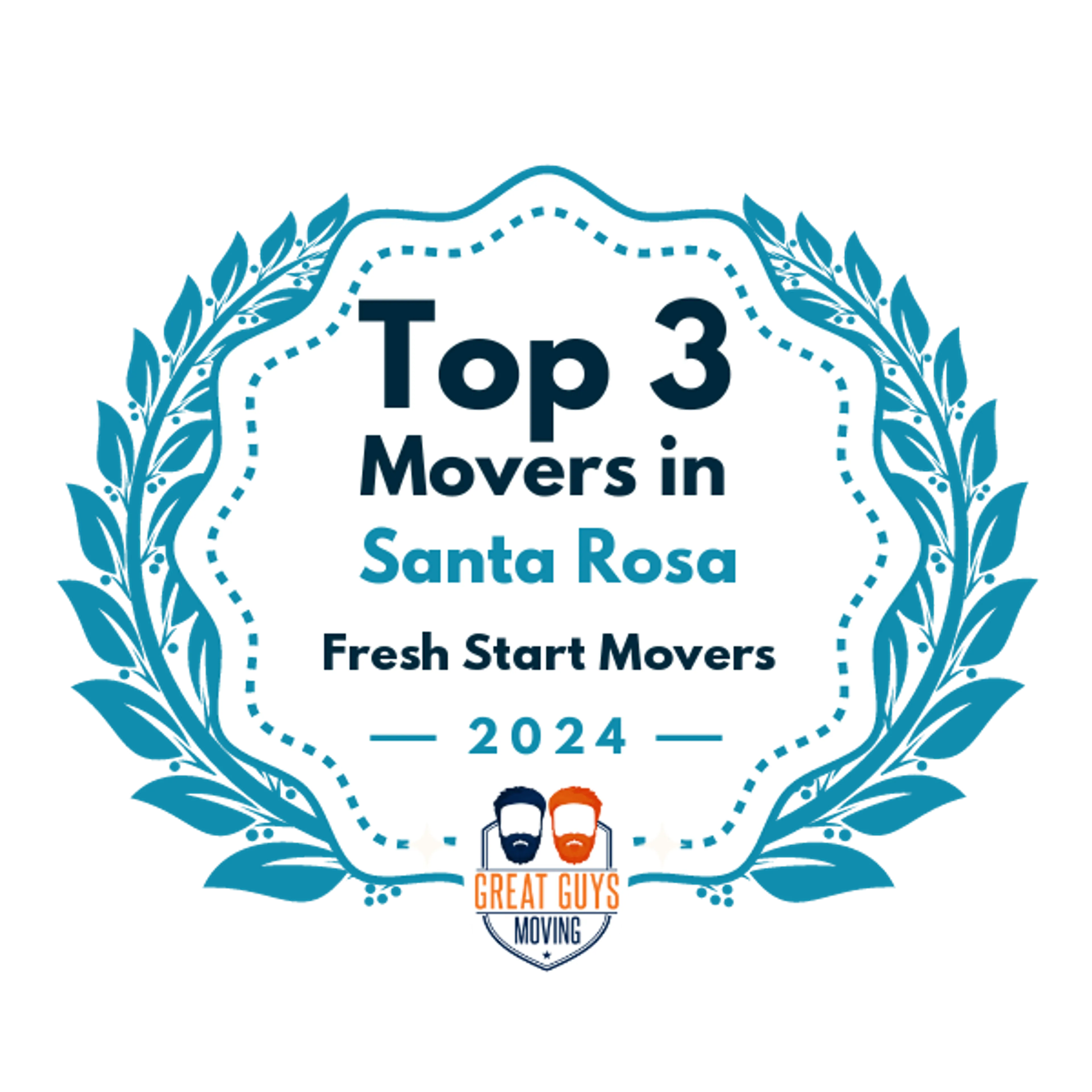 Top 3 Movers in Santa Rosa, CA 2024 award