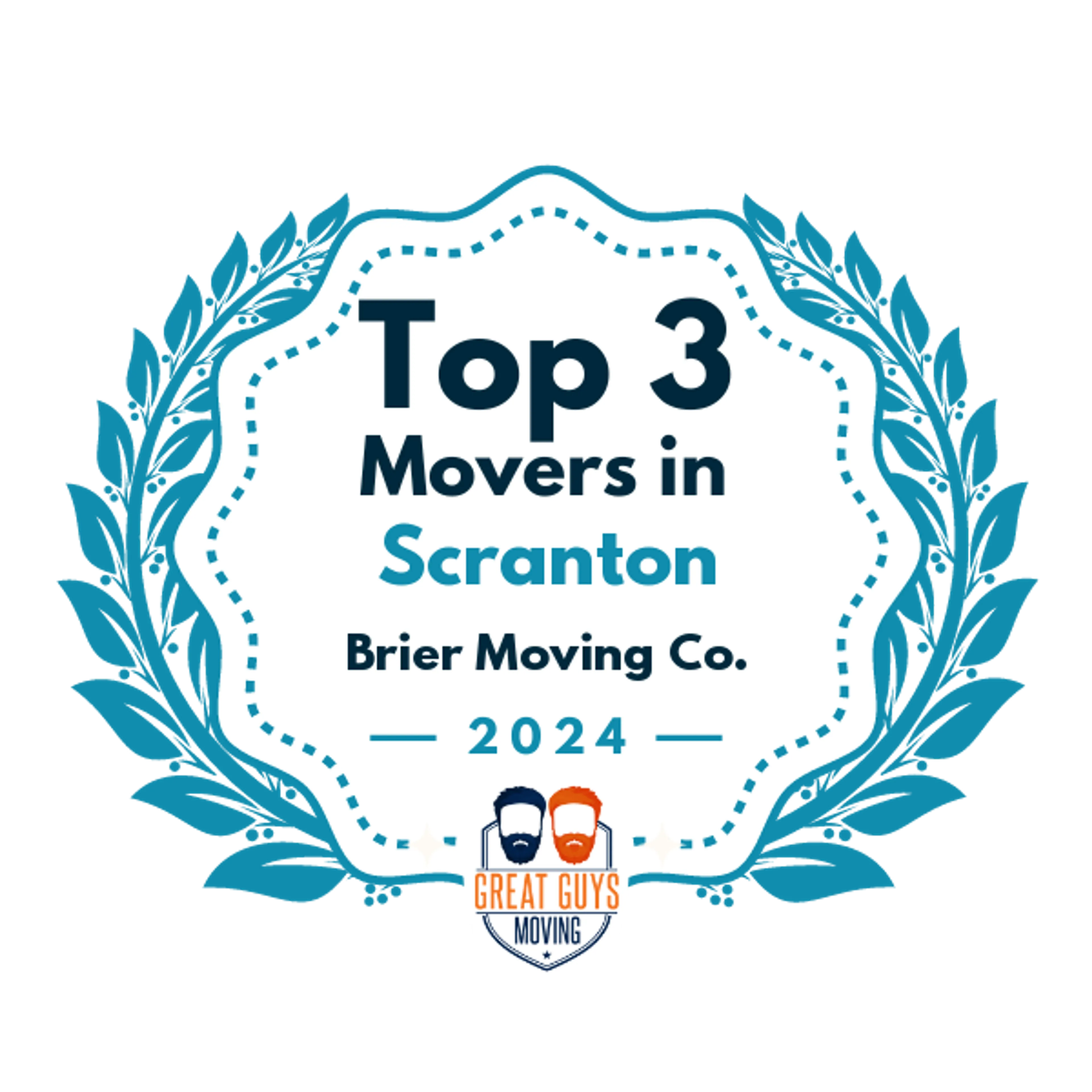 Top 3 Movers in Scranton, PA 2024 award