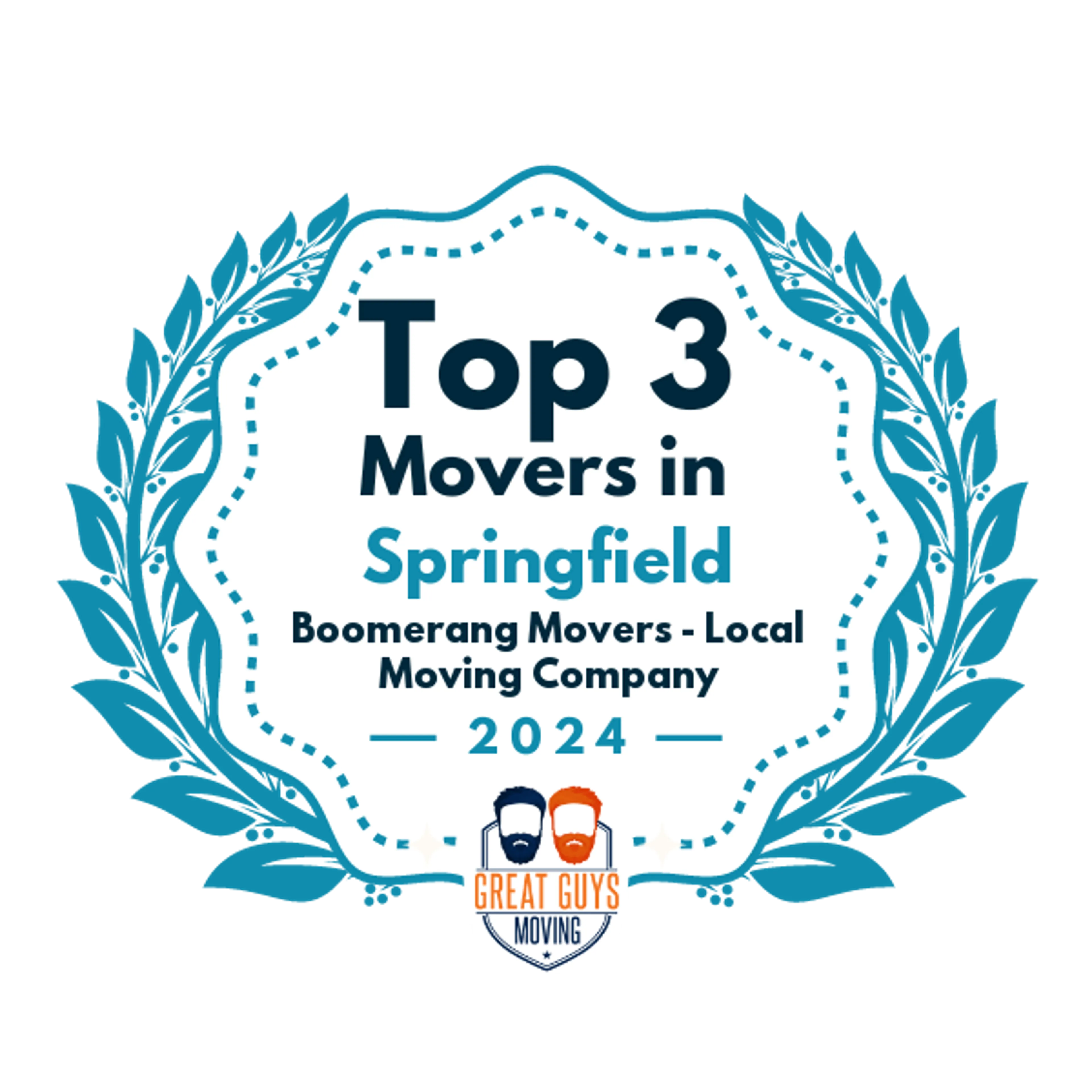 Top 3 Movers in Springfield, MA 2024 award