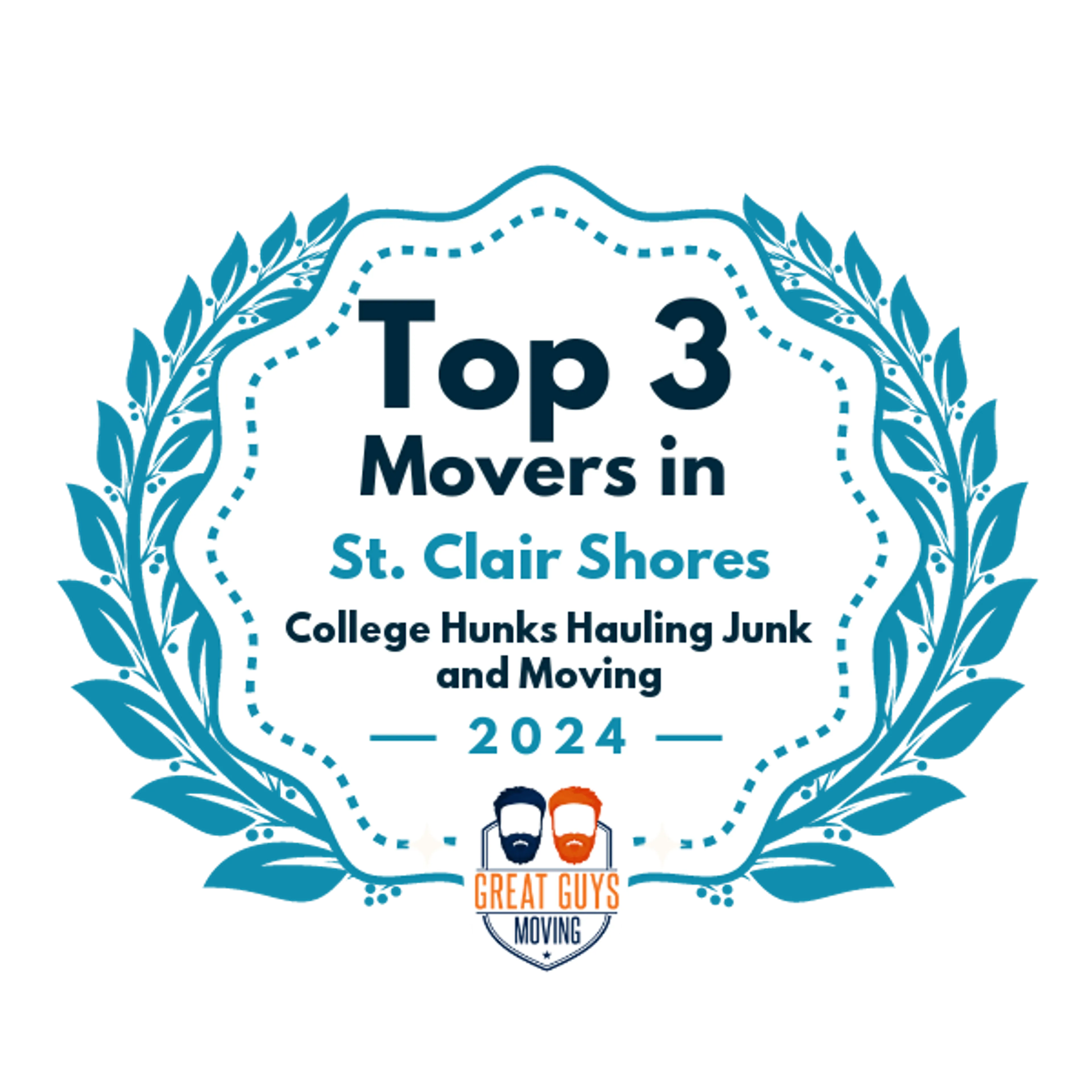 Top 3 Movers in St. Clair Shores, MI 2024 award