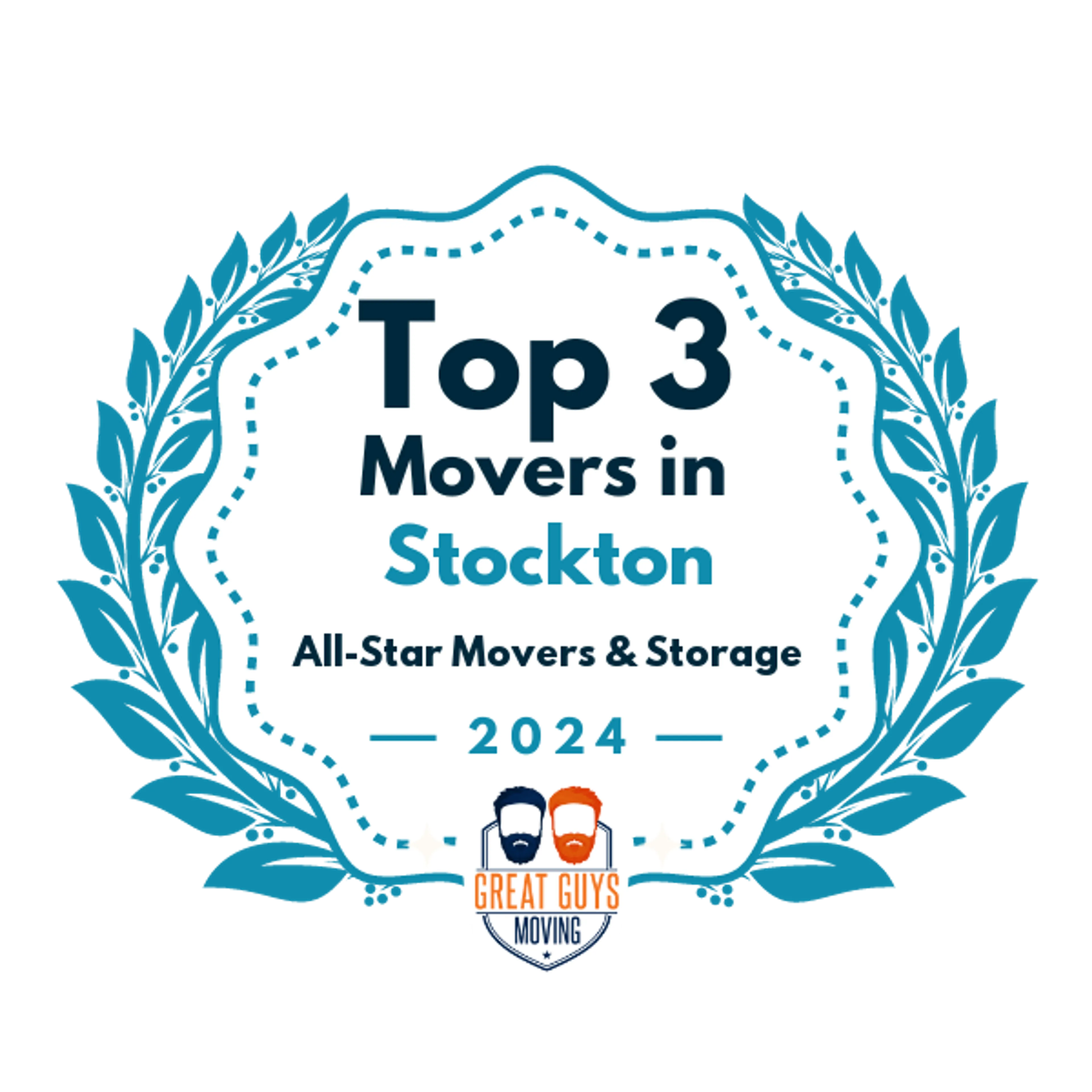 Top 3 Movers in Stockton, CA 2024 award