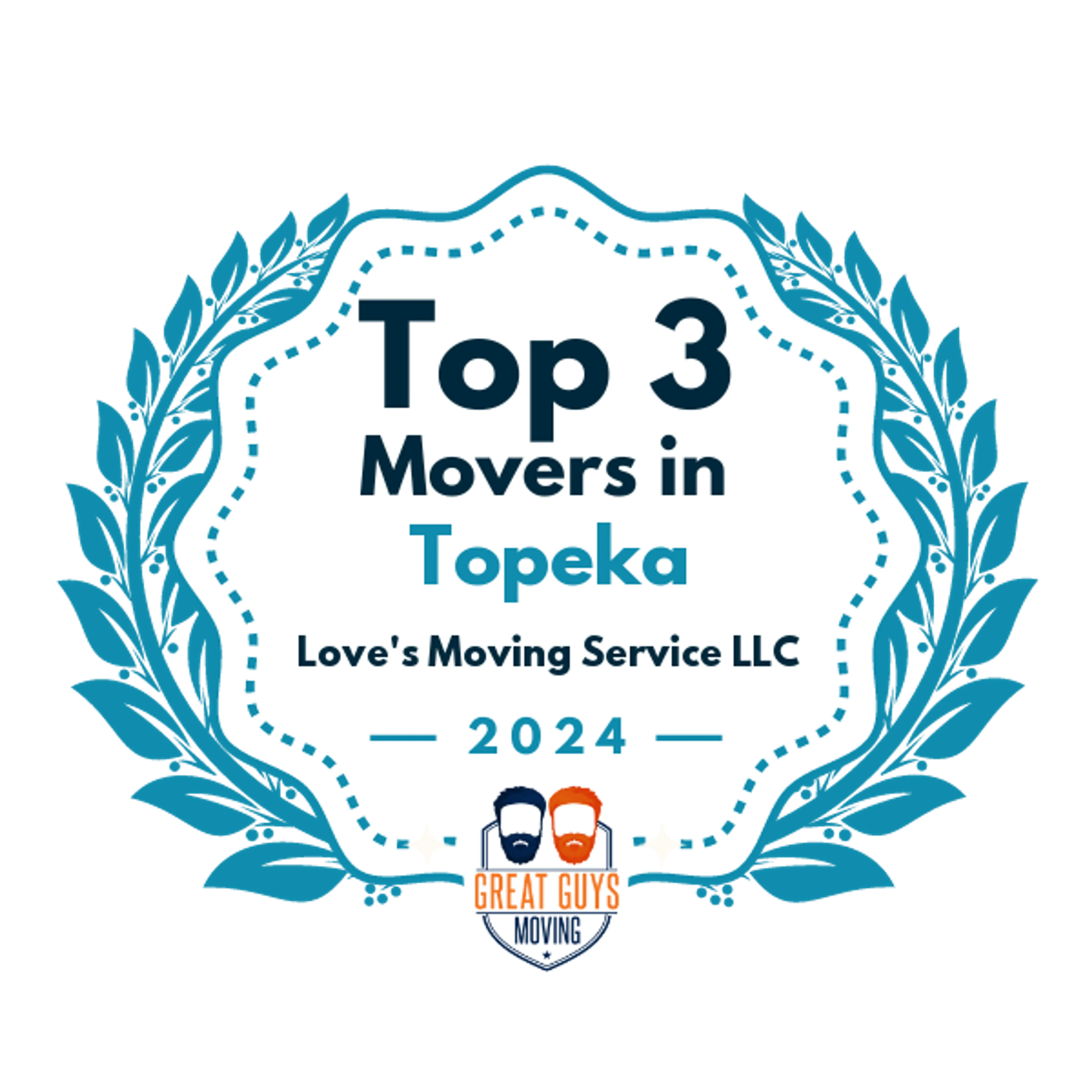 Top 3 Movers in Topeka, KS 2024 award