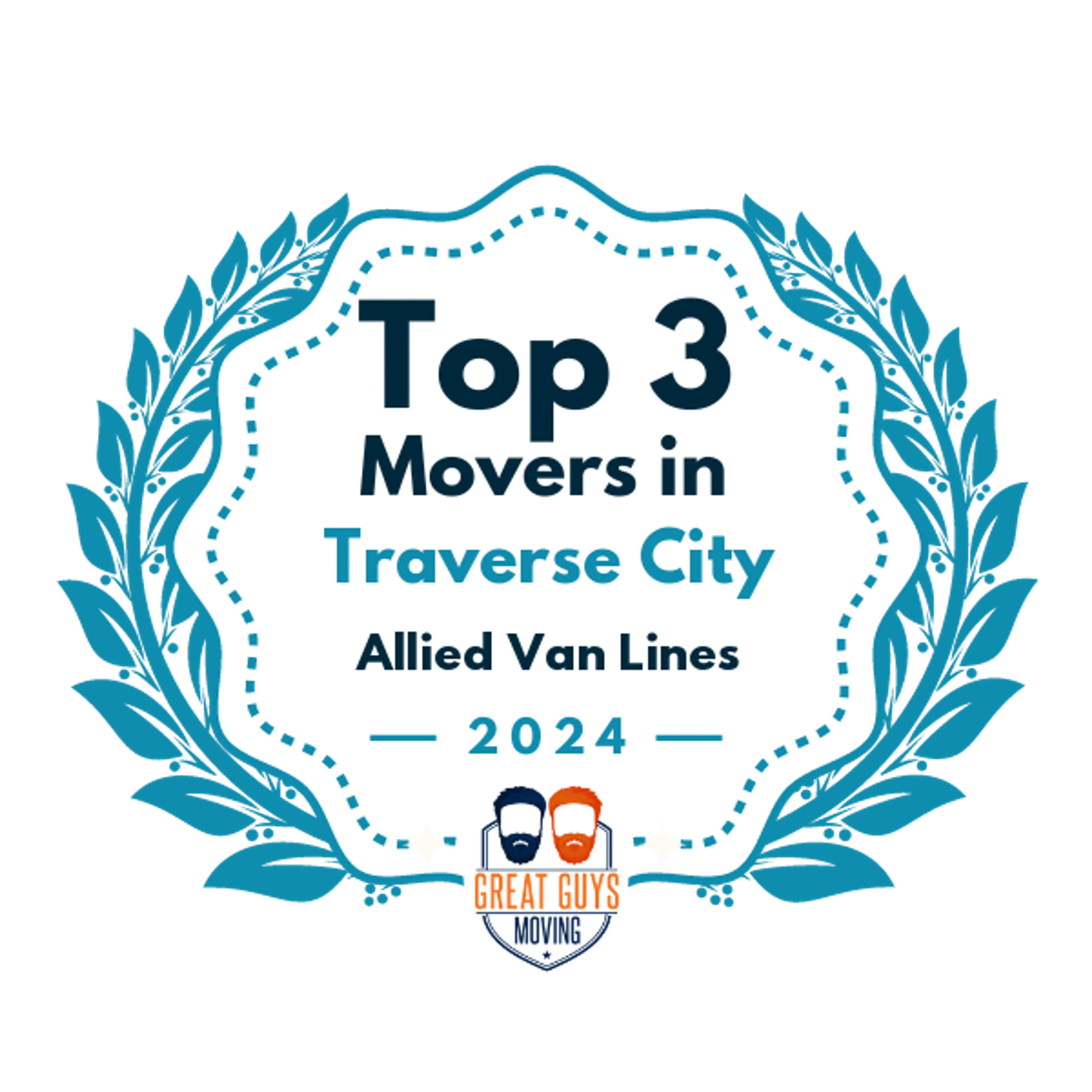 Top 3 Movers in Traverse City, MI 2024 award