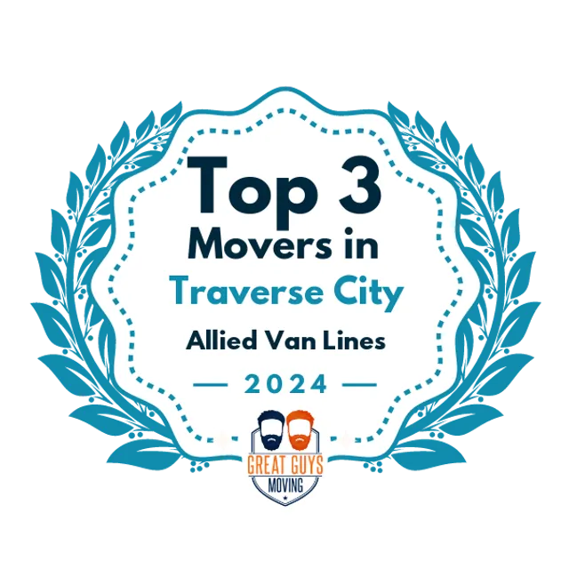 Top 3 Movers in Traverse City, MI 2024 award