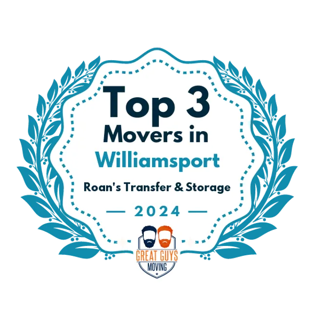 Top 3 Movers in Williamsport, PA 2024 award