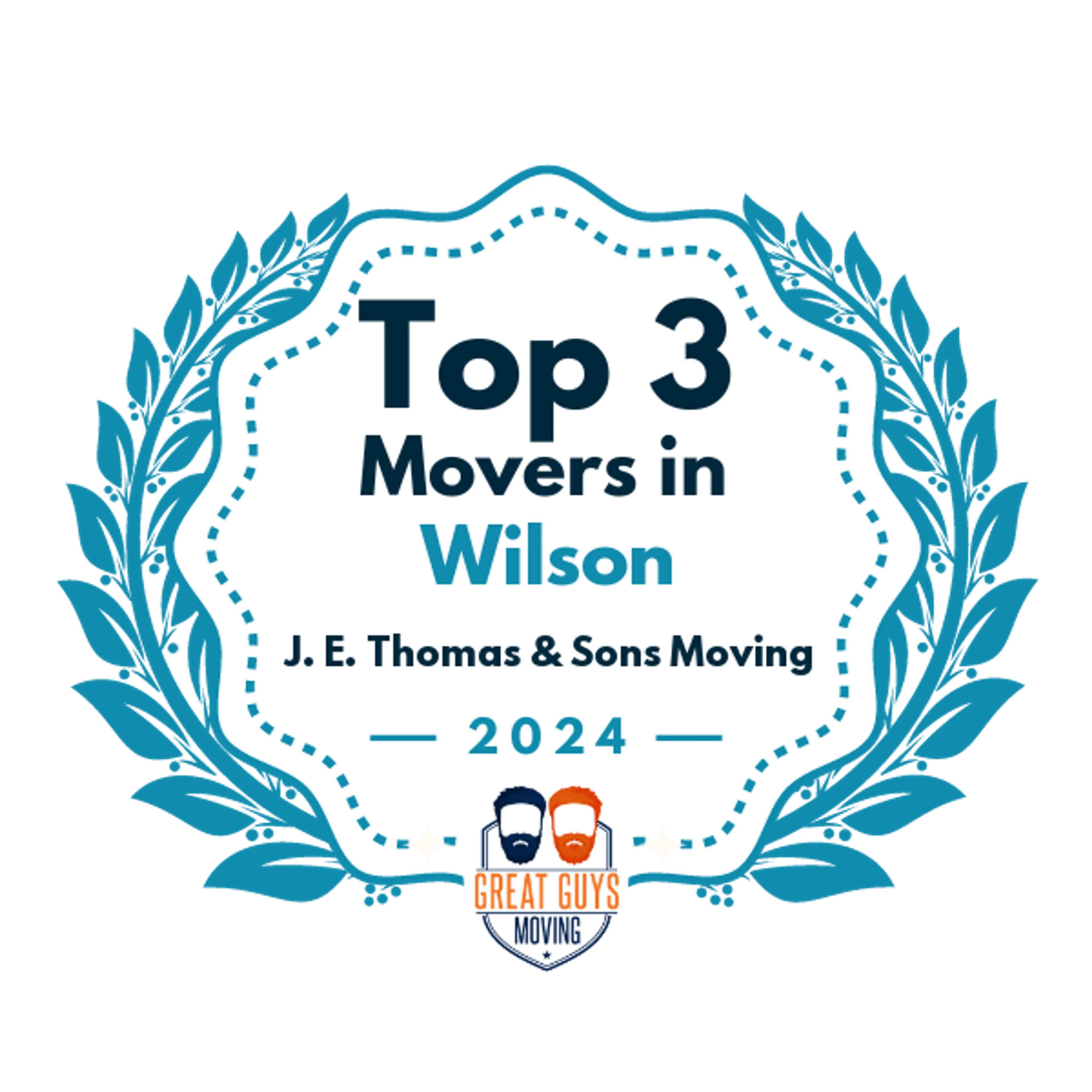 Top 3 Movers in Jacksonville, NC 2024 award