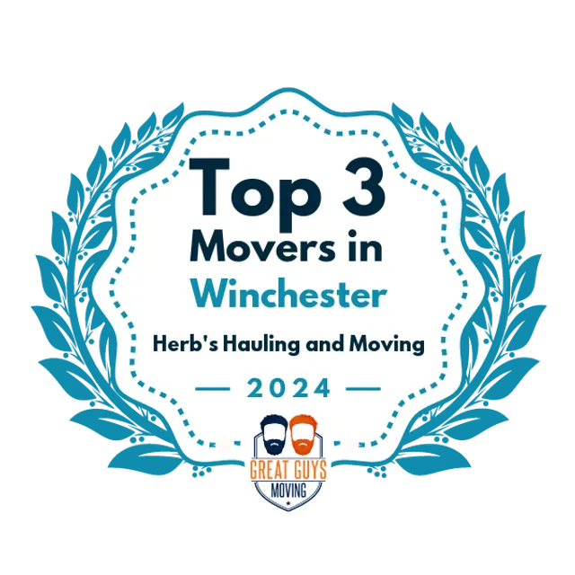 Top 3 Movers in Winchester, VA 2024 award