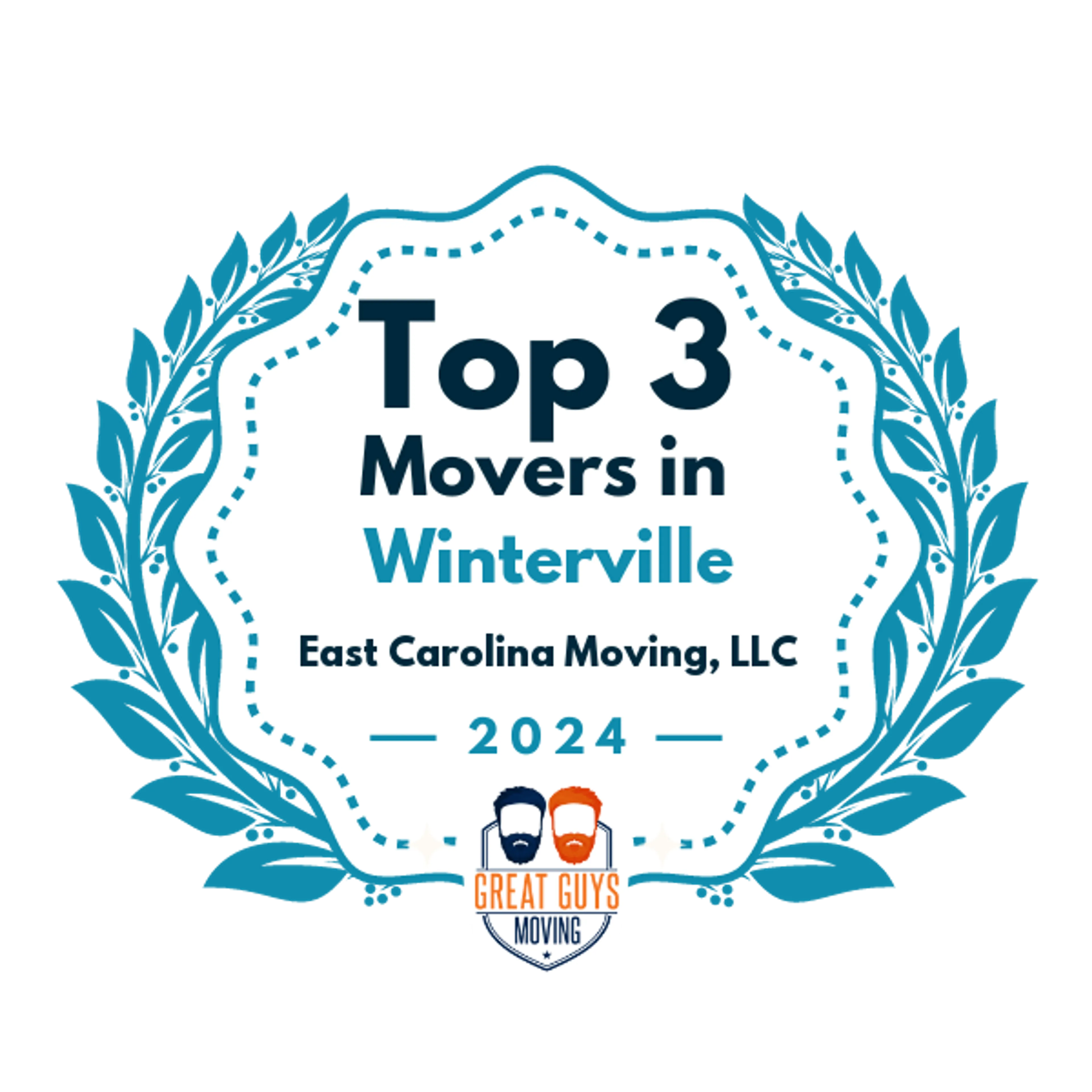 Top 3 Movers in Greenville, NC 2024 award