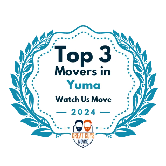 Top 3 Movers in Yuma, AZ 2024 award