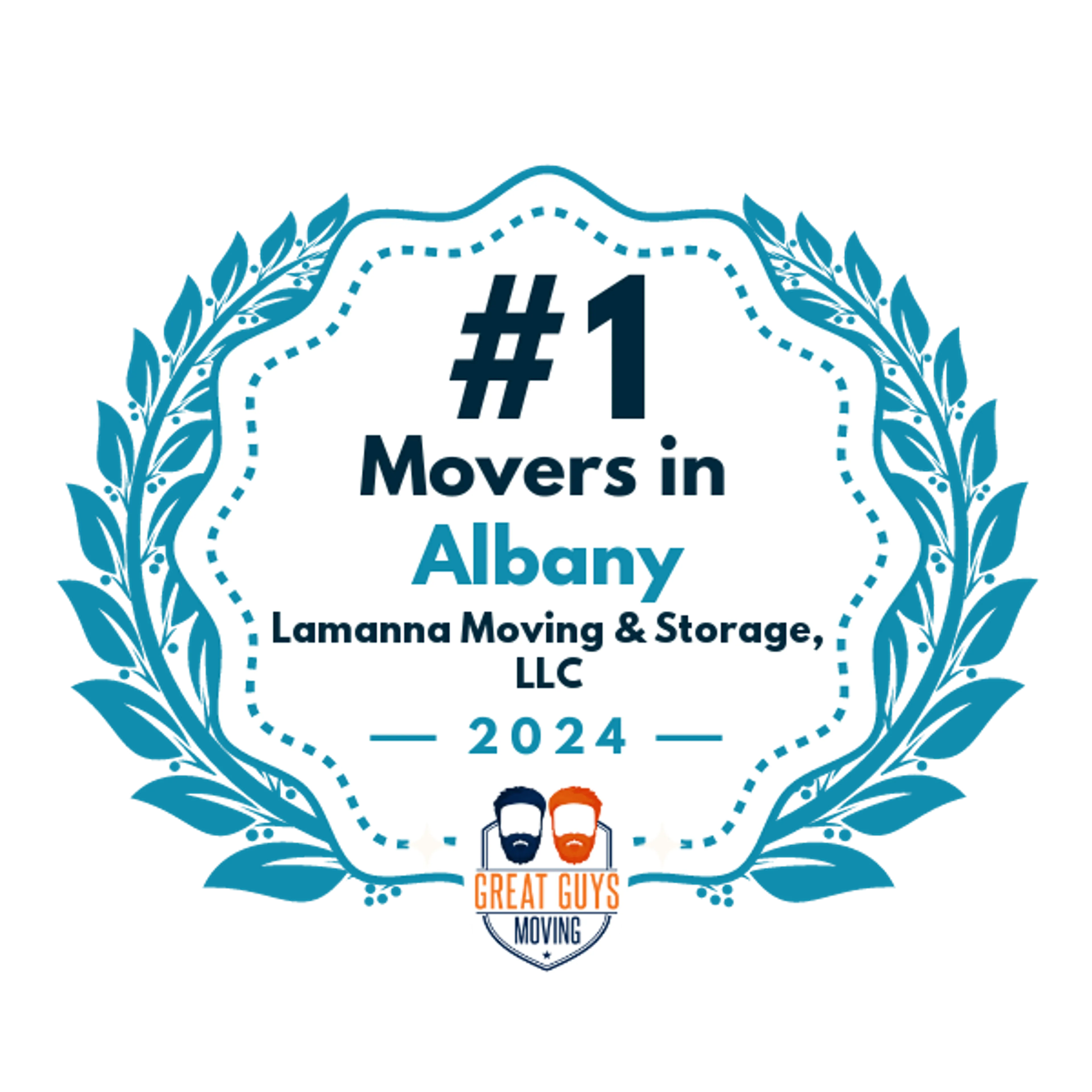 #1 Ranked Movers in Albany, NY 2024 award