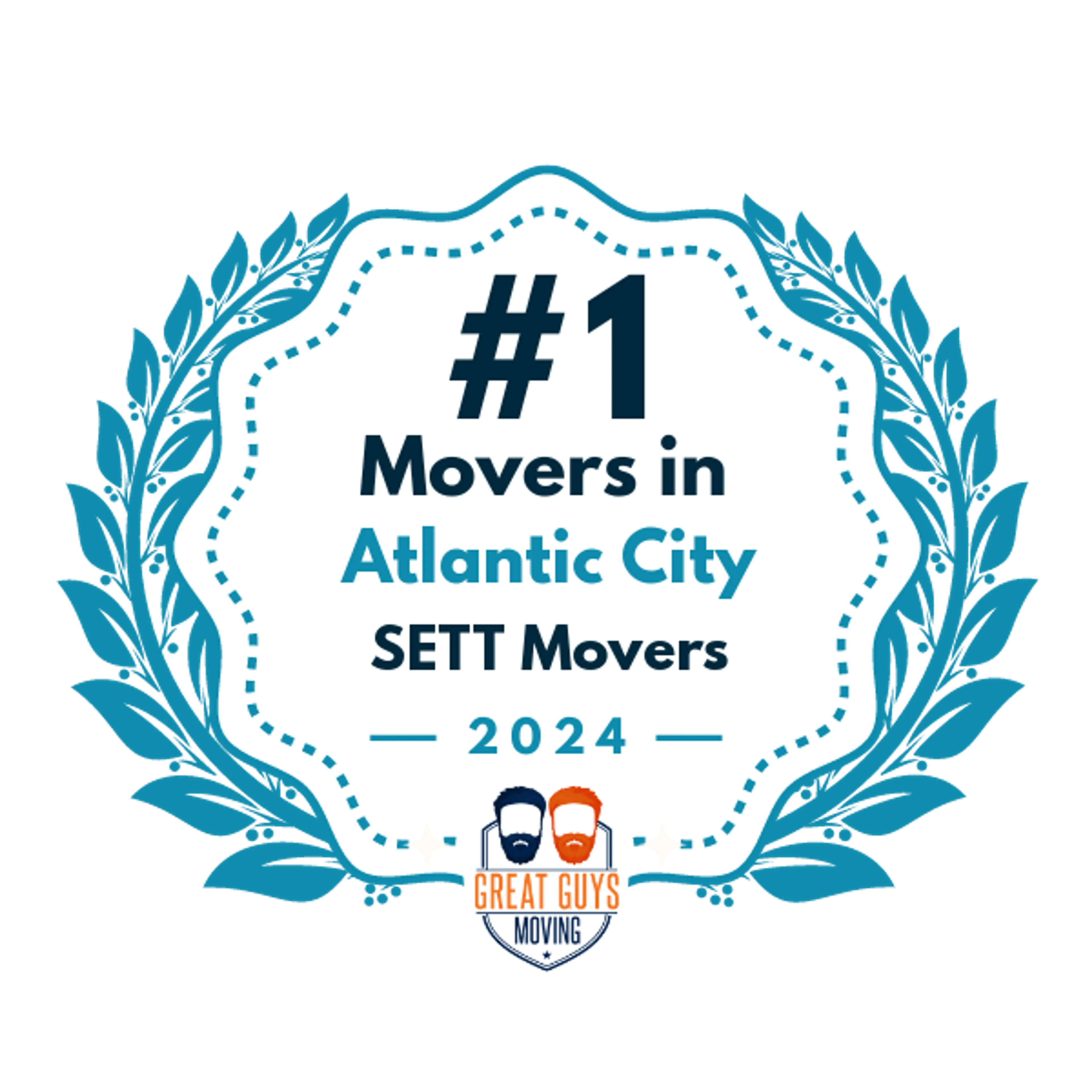 #1 Ranked Movers in Atlantic City, NJ 2024 award