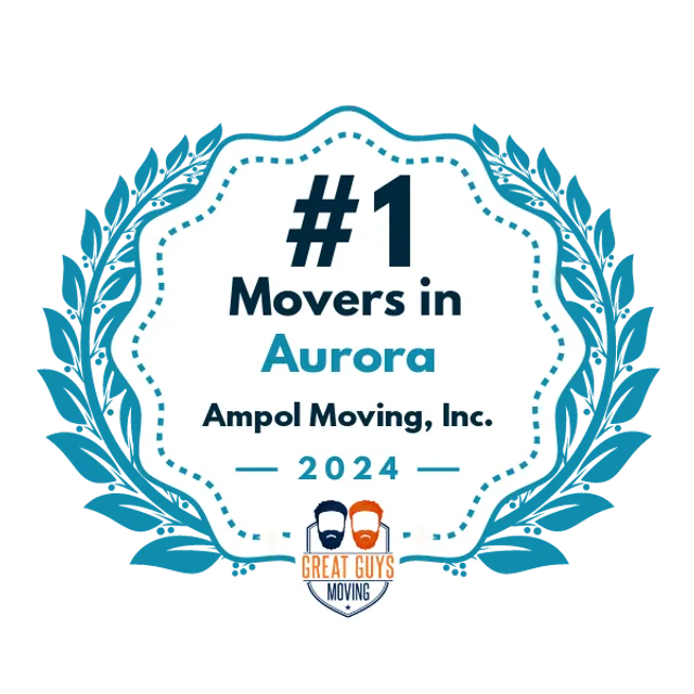 #1 Ranked Movers in Aurora, IL 2024 award