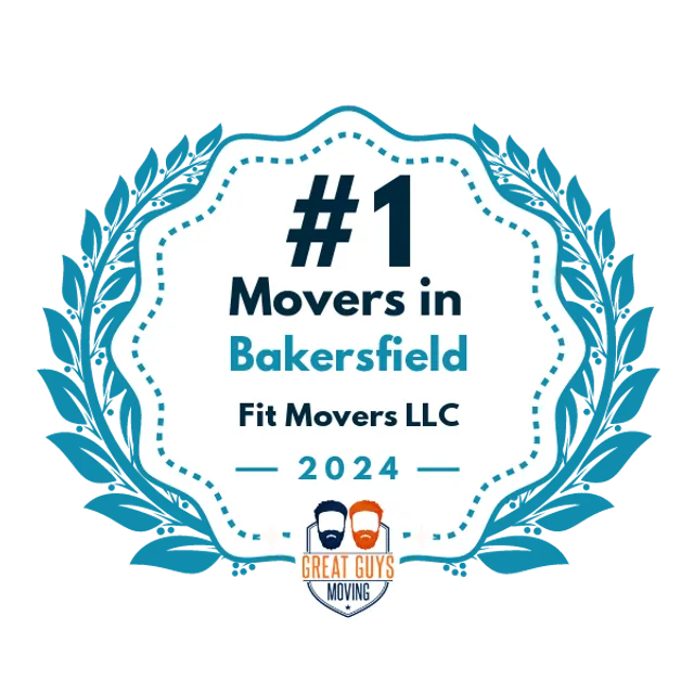 #1 Ranked Movers in Bakersfield, CA 2024 award