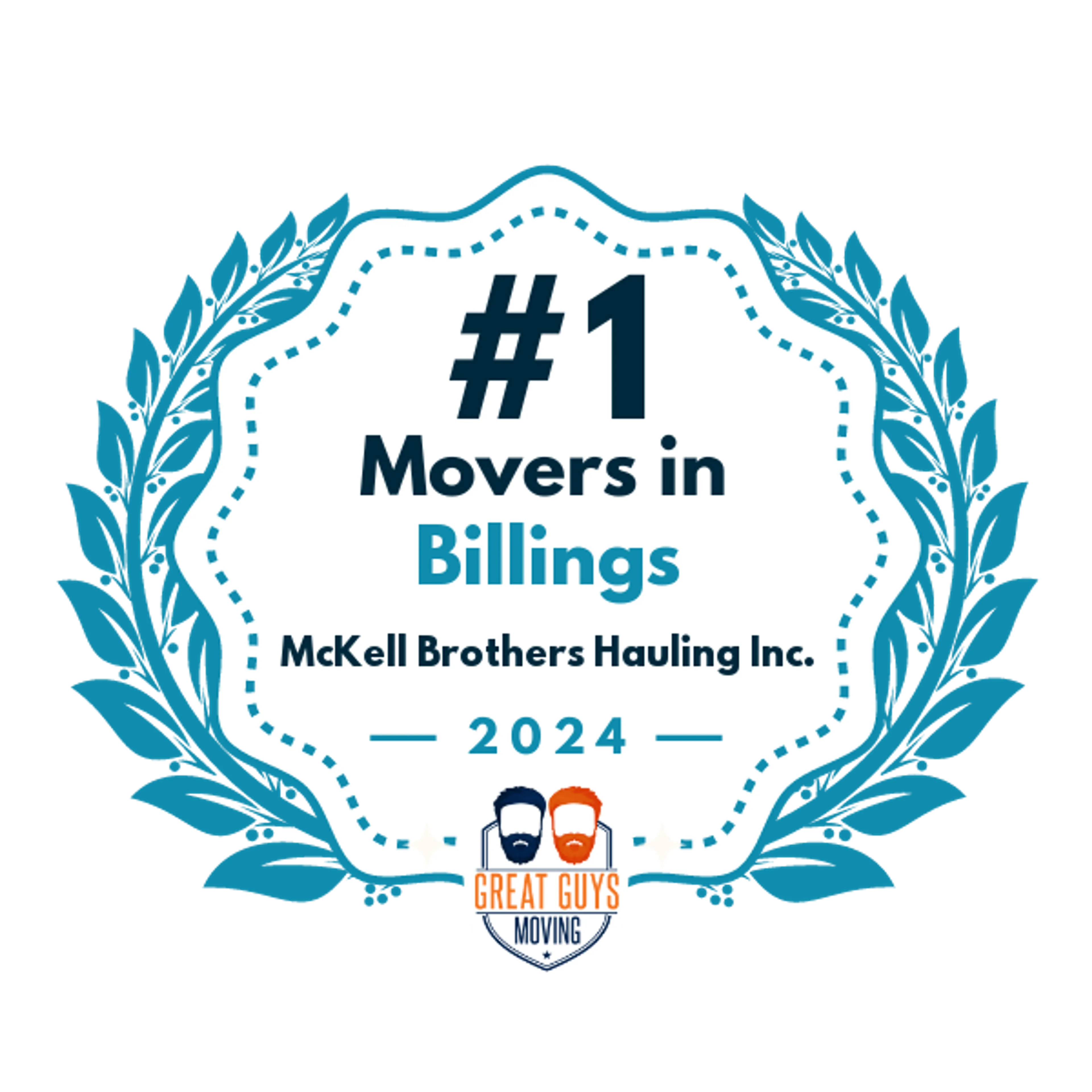 #1 Ranked Movers in Billings, MT 2024 award