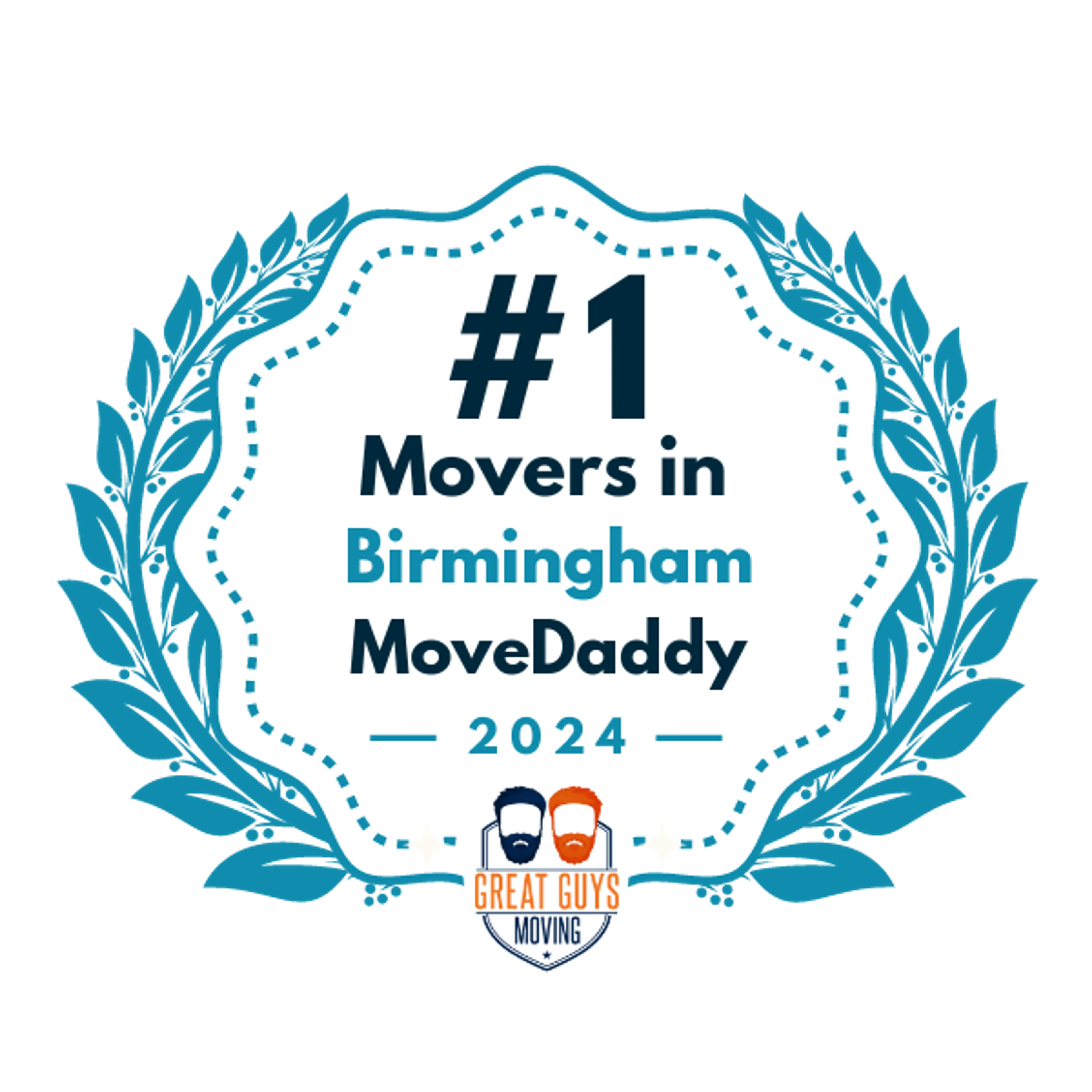 #1 Ranked Movers in Birmingham, AL 2024 award
