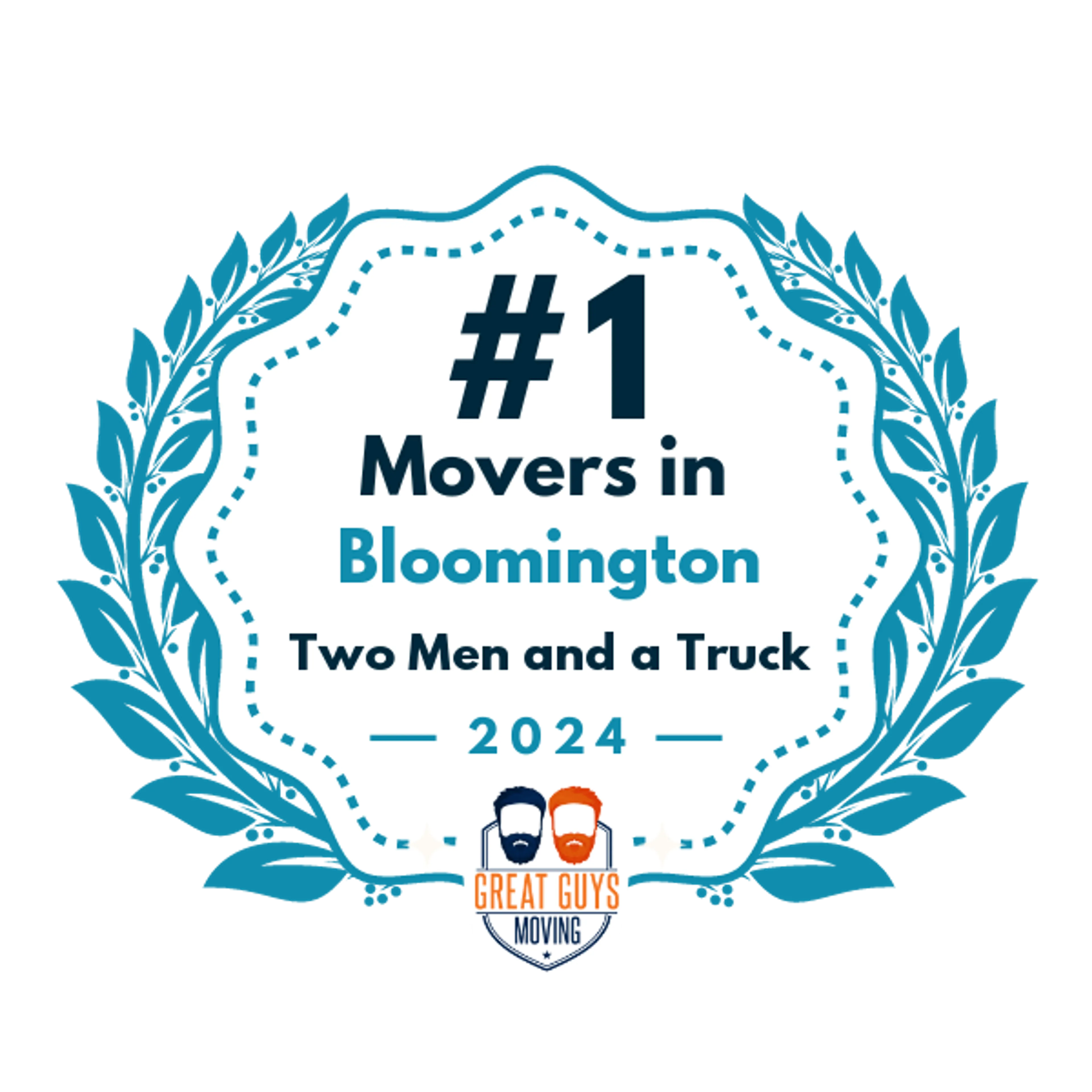 #1 Ranked Movers in Bloomington, IN 2024 award
