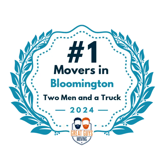 #1 Ranked Movers in Bloomington, IN 2024 award