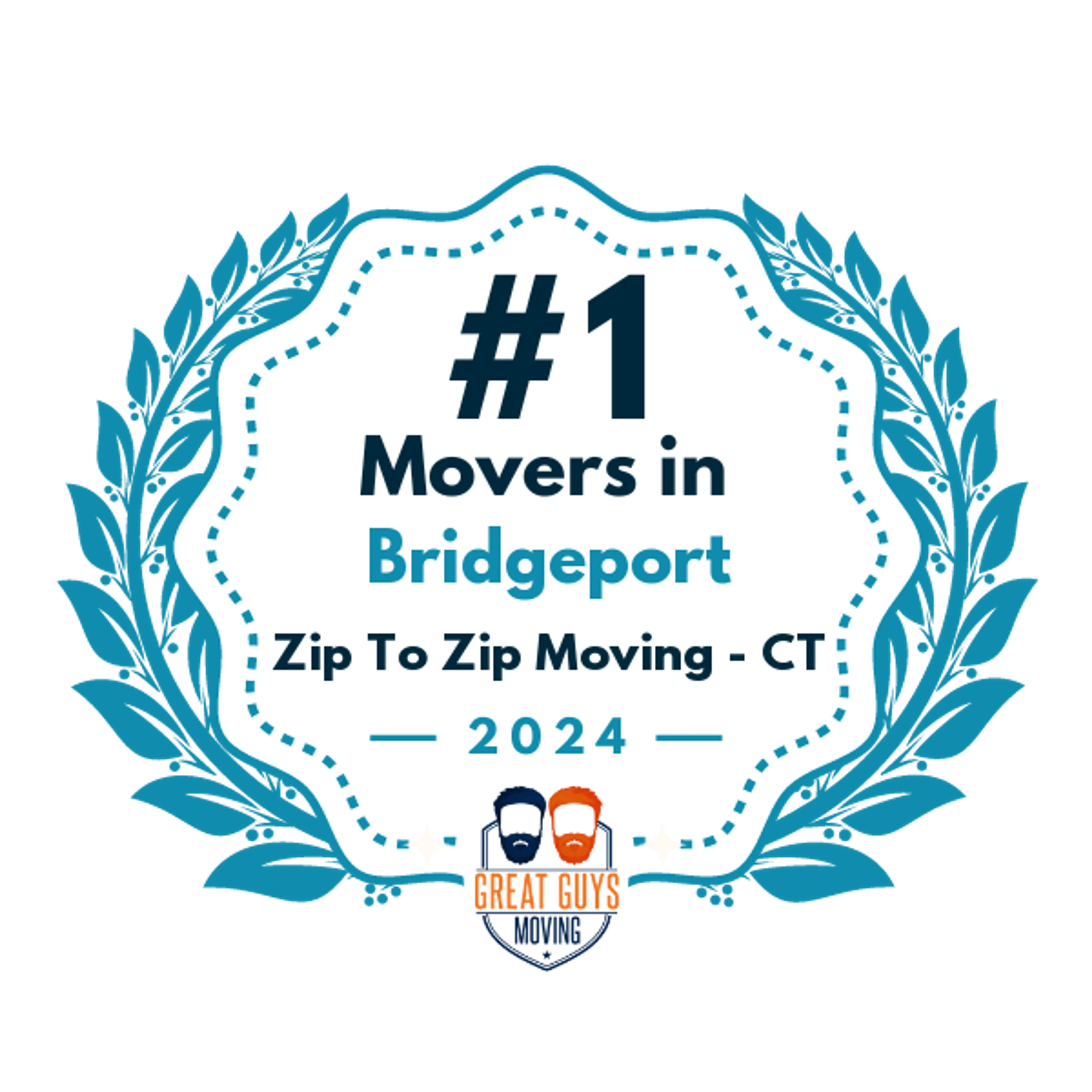#1 Ranked Movers in Bridgeport, CT 2024 award