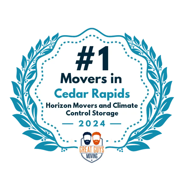 #1 Ranked Movers in Cedar Rapids, IA 2024 award