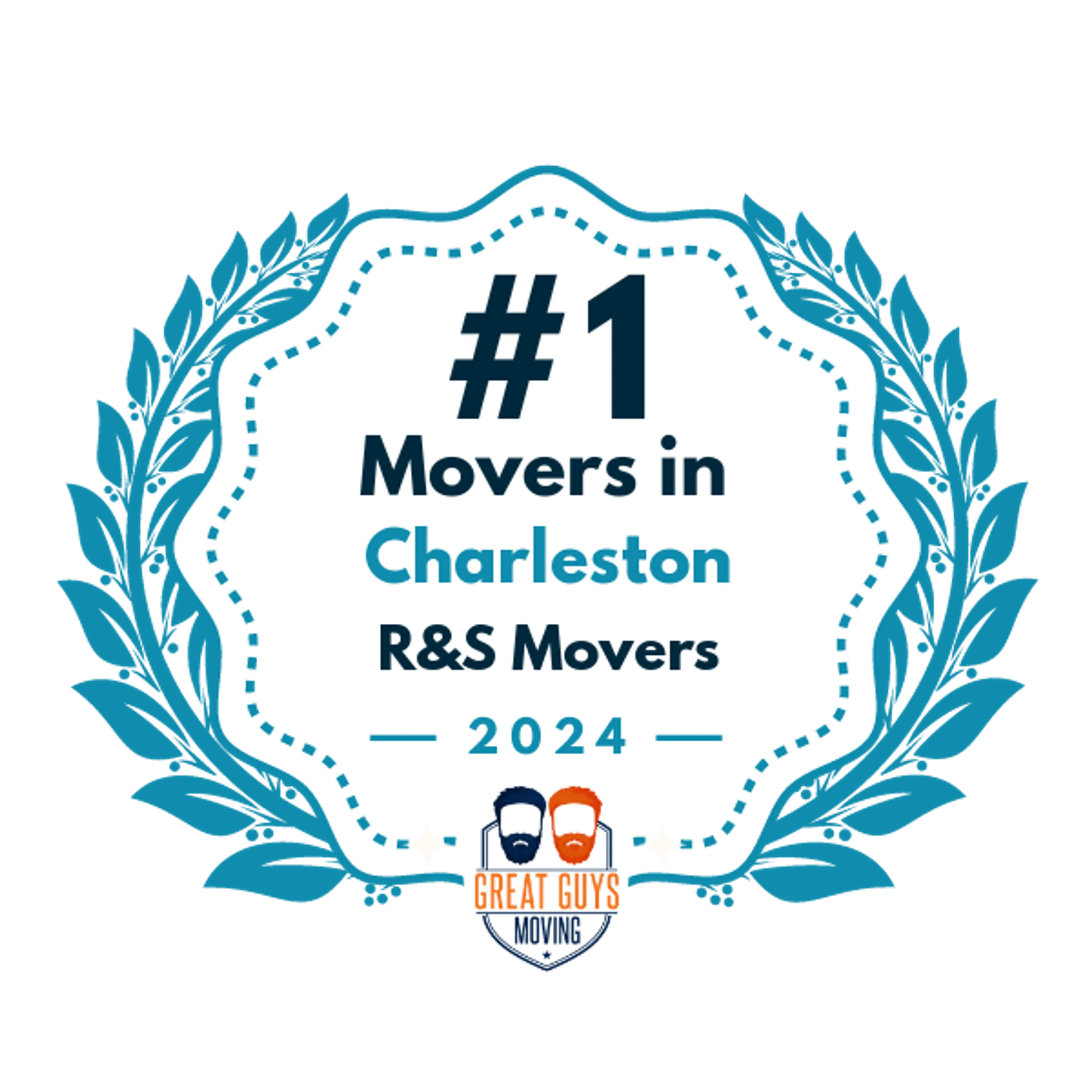 #1 Ranked Movers in Charleston, SC 2024 award