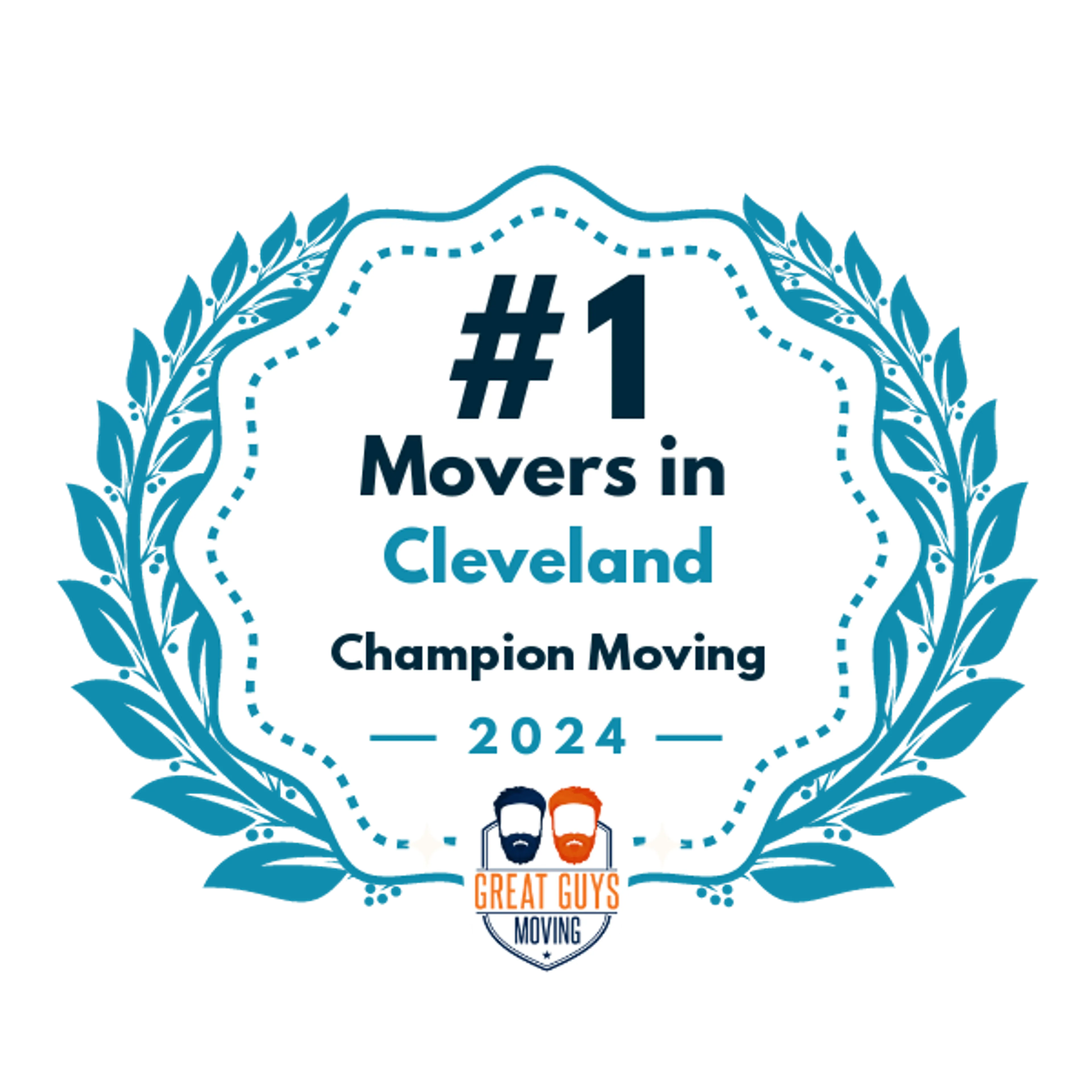 #1 Ranked Movers in Cleveland, OH 2024 award