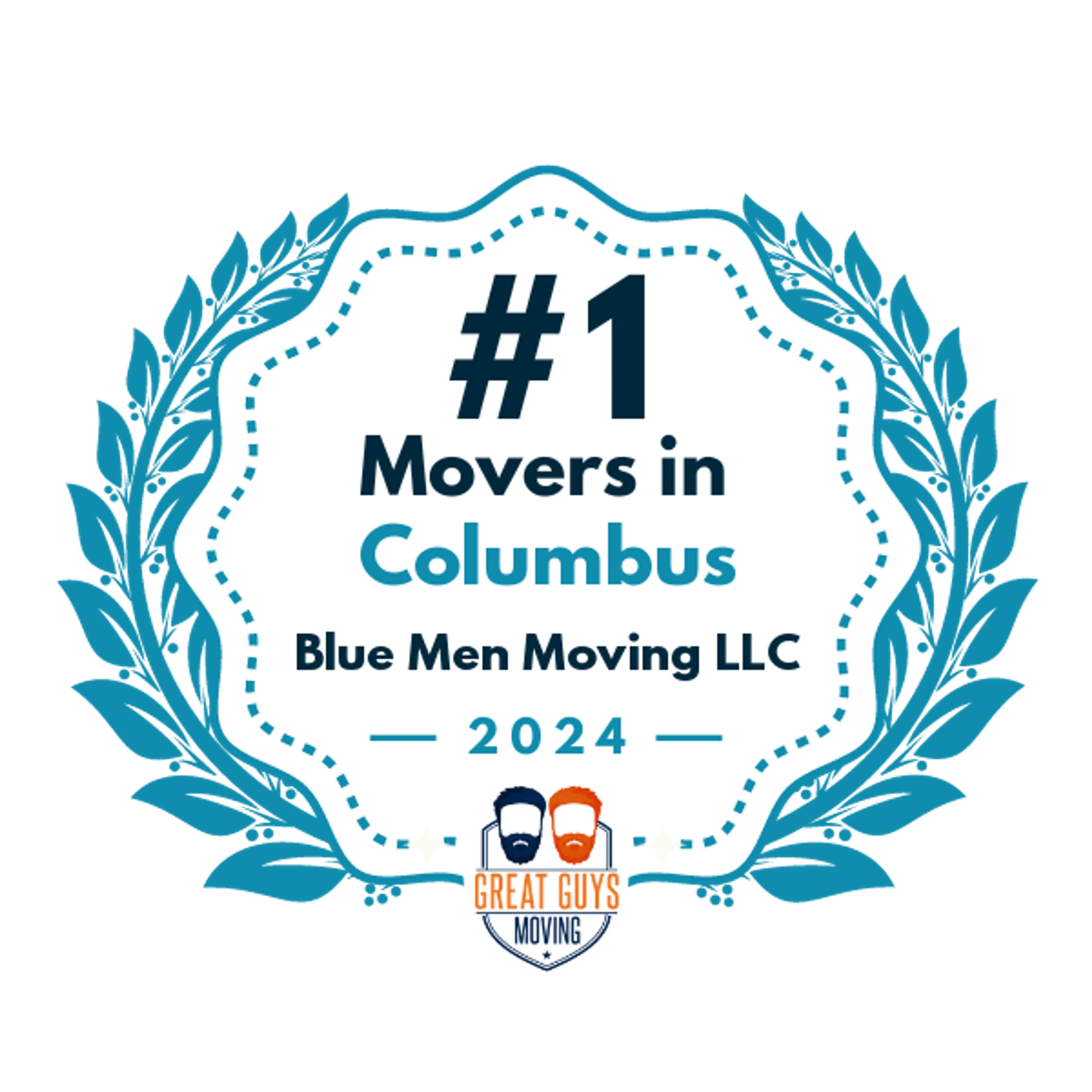 #1 Ranked Movers in Columbus, OH 2024 award