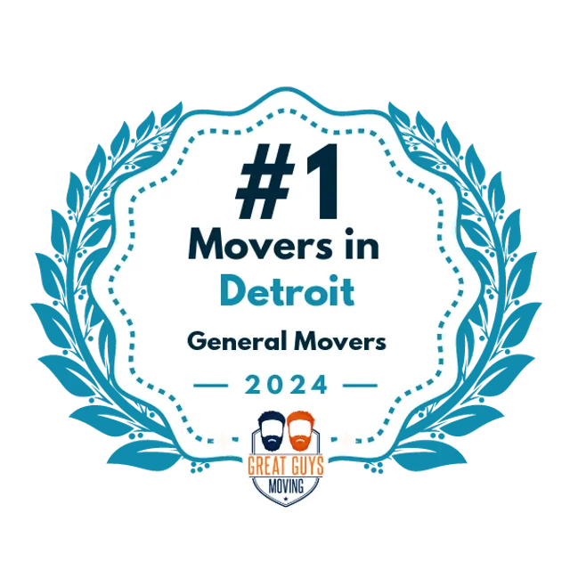 #1 Ranked Movers in Detroit, MI 2024 award