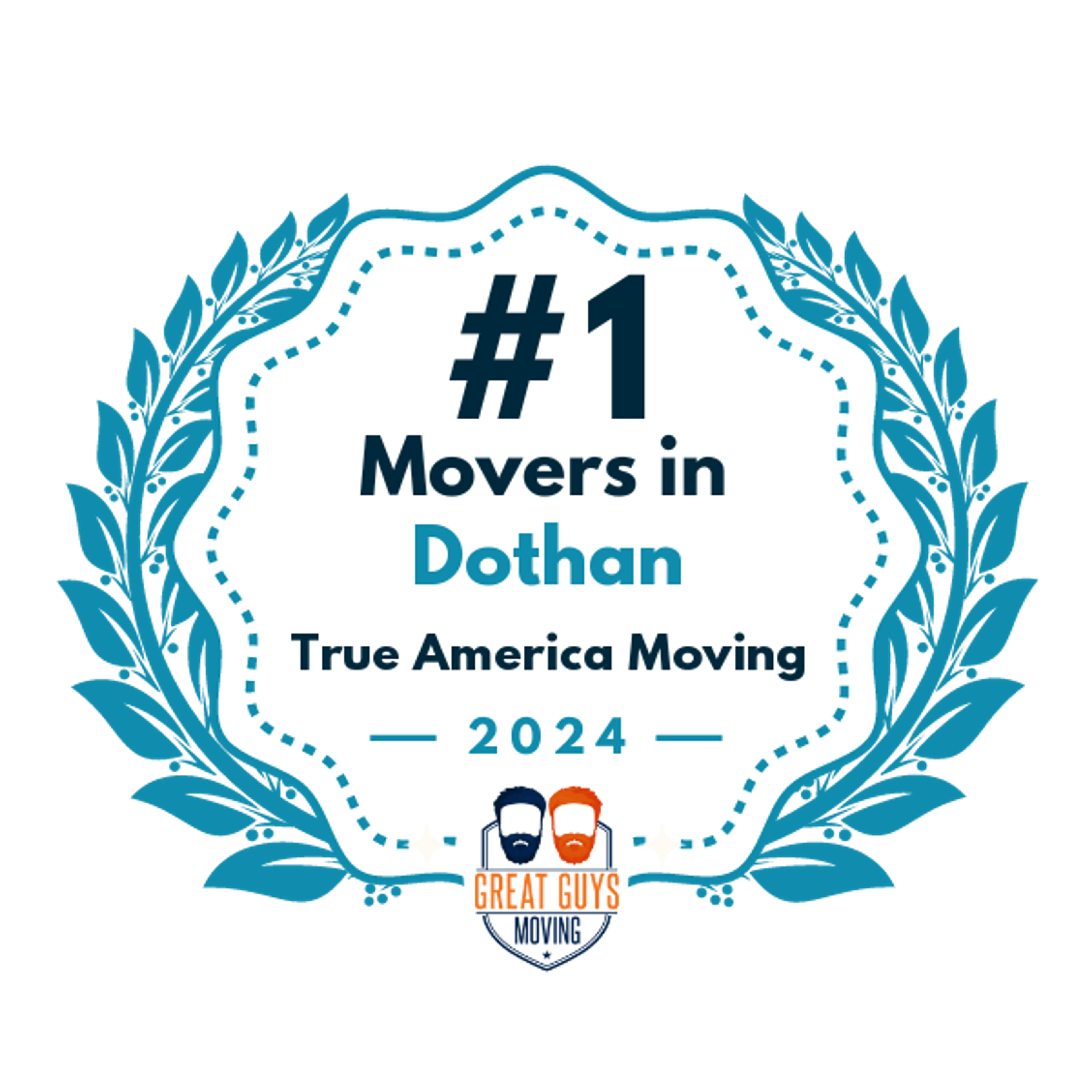 #1 Ranked Movers in Dothan, AL 2024 award
