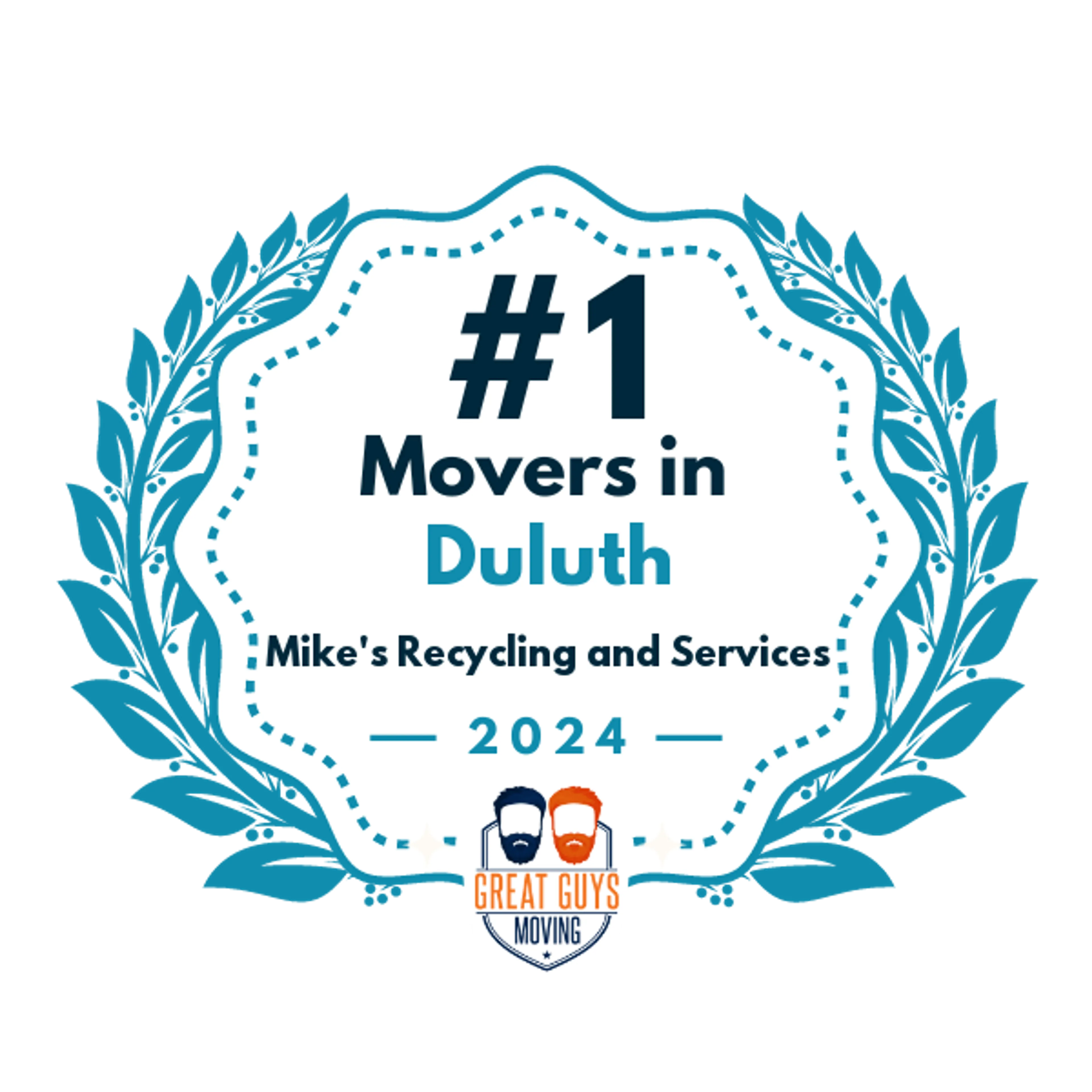 #1 Ranked Movers in Duluth, MN 2024 award