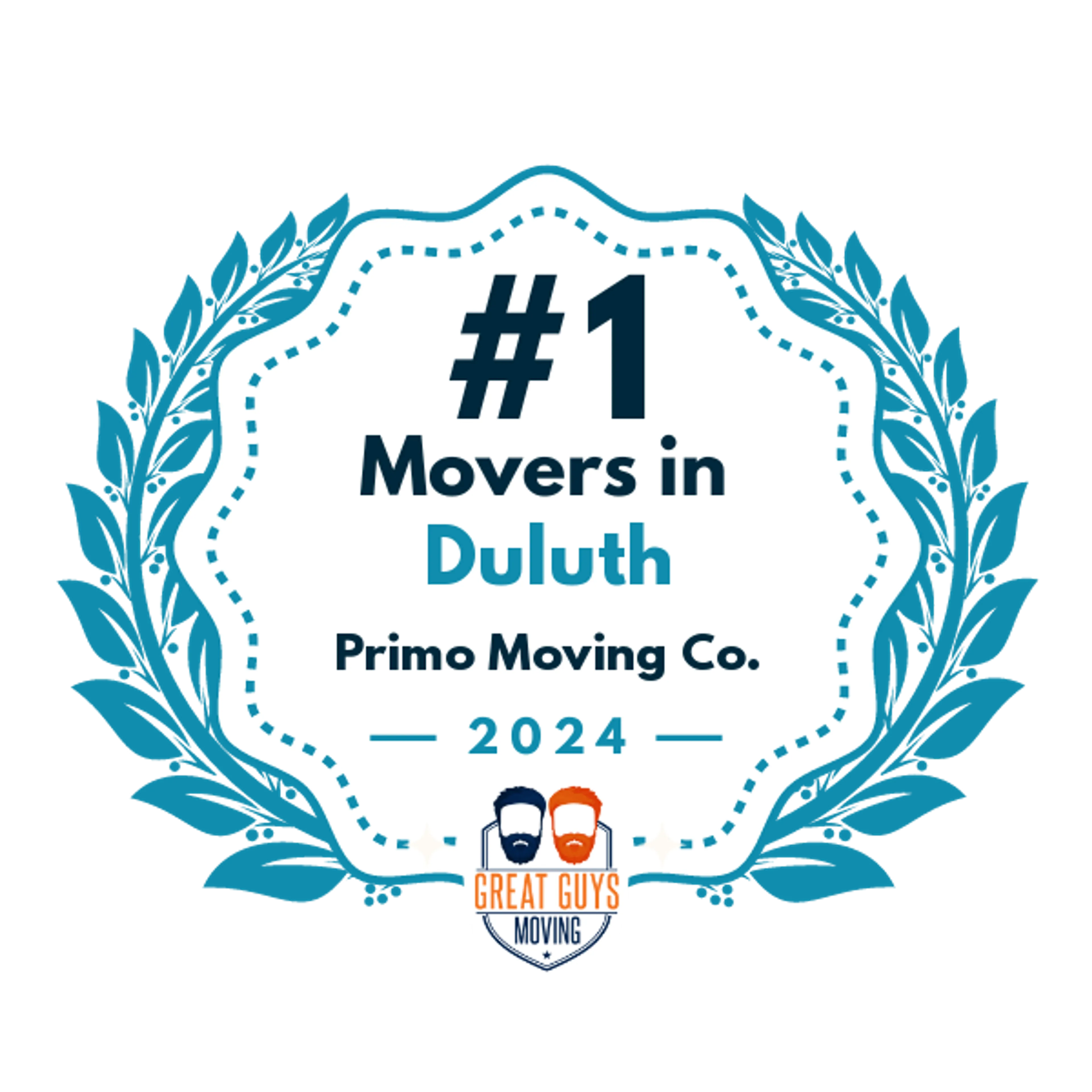 #1 Ranked Movers in Duluth, MN 2024 award