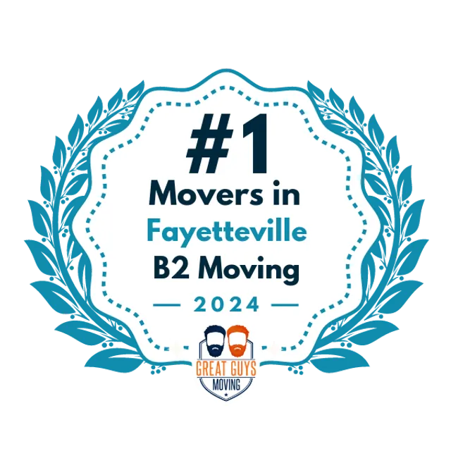 #1 Ranked Movers in Fayetteville, AR 2024 award