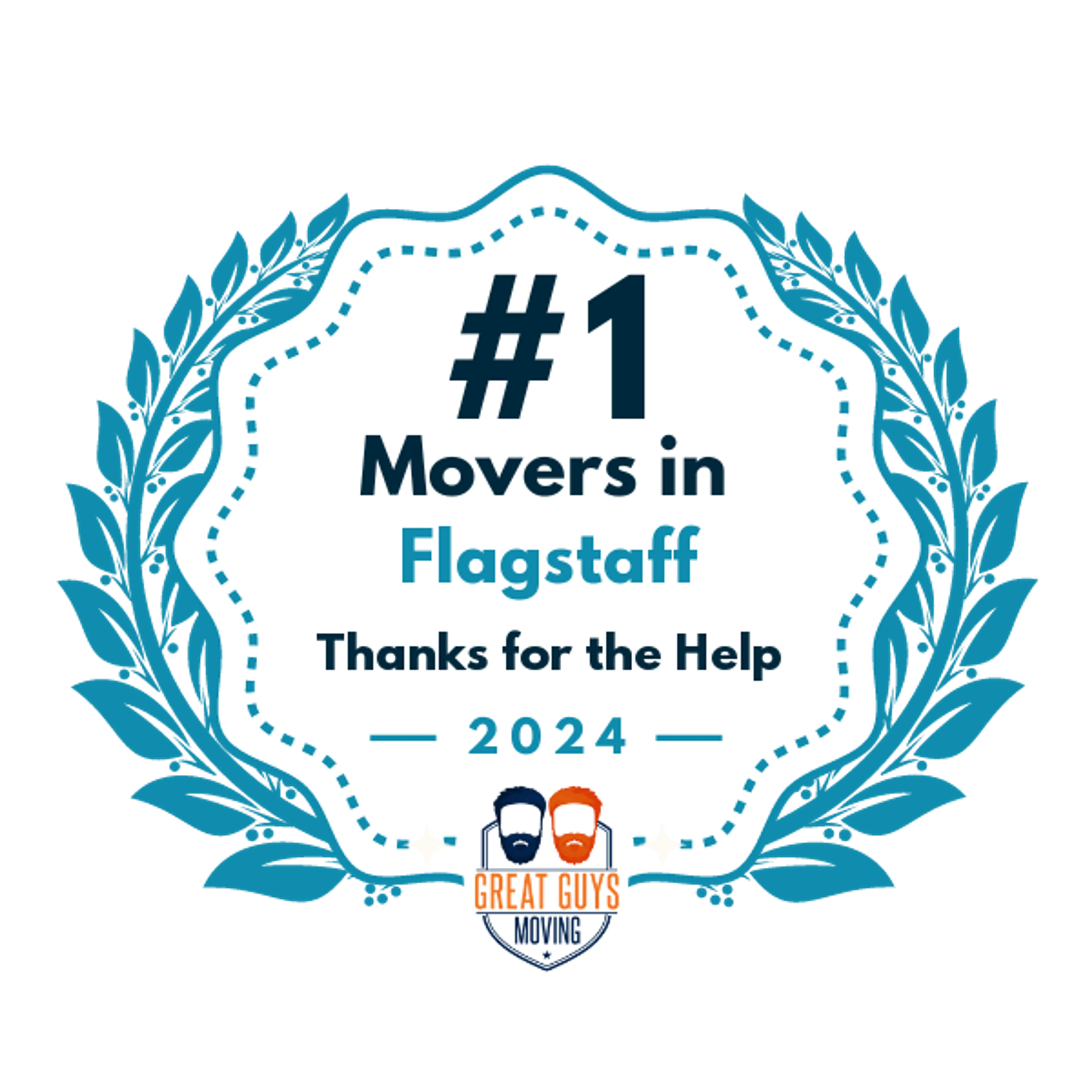 #1 Ranked Movers in Flagstaff, AZ 2024 award