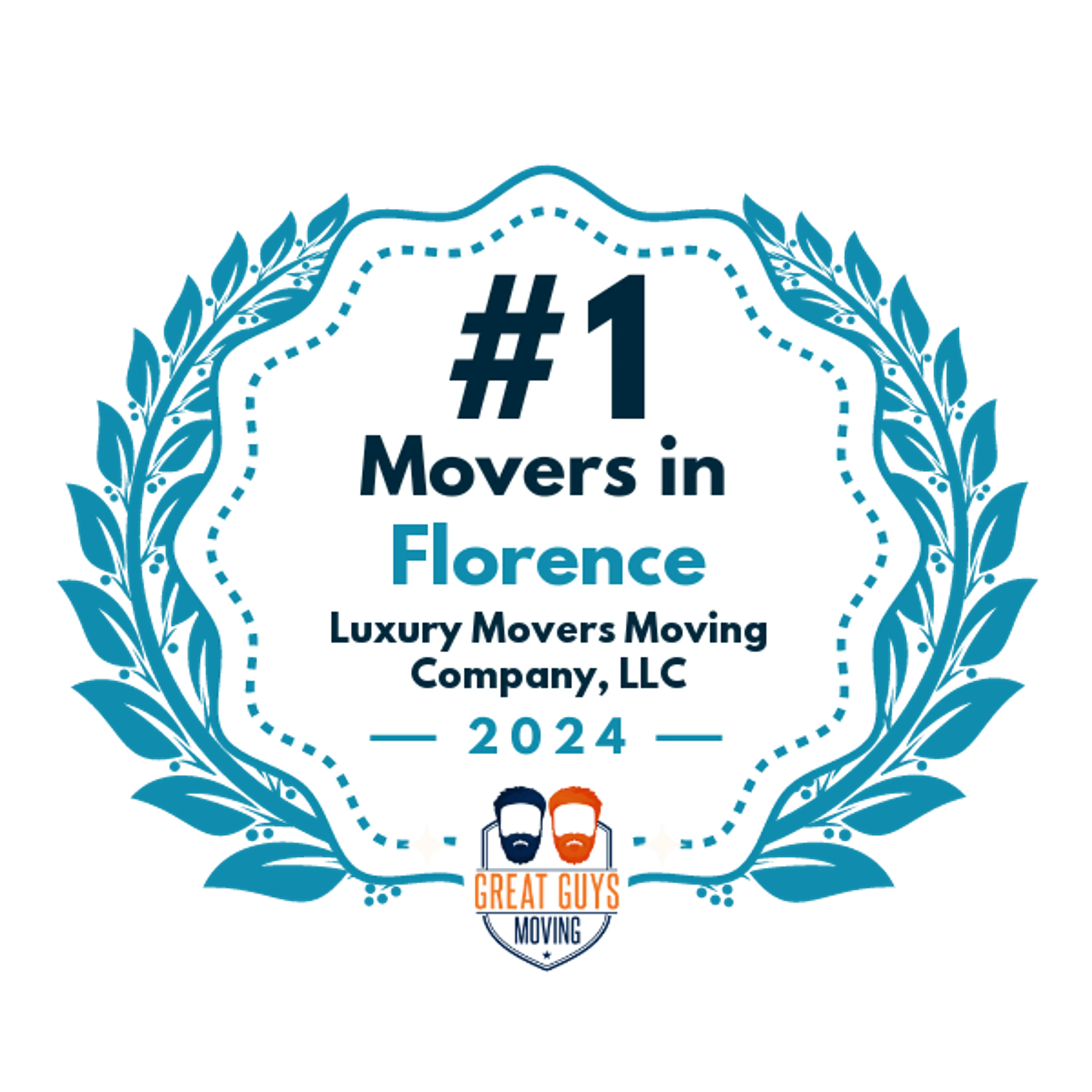 #1 Ranked Movers in Columbia, SC 2024 award