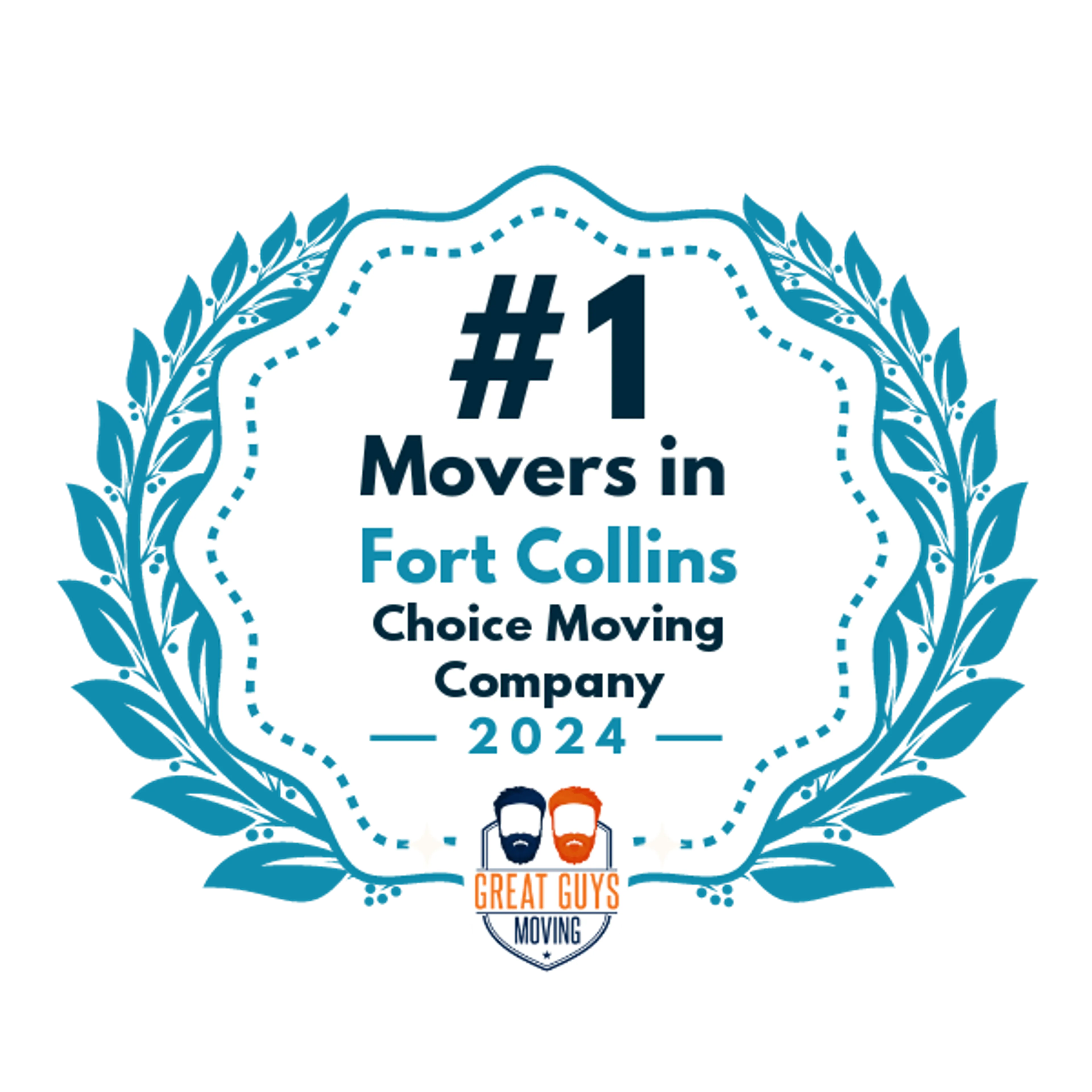 #1 Ranked Movers in Fort Collins, CO 2024 award
