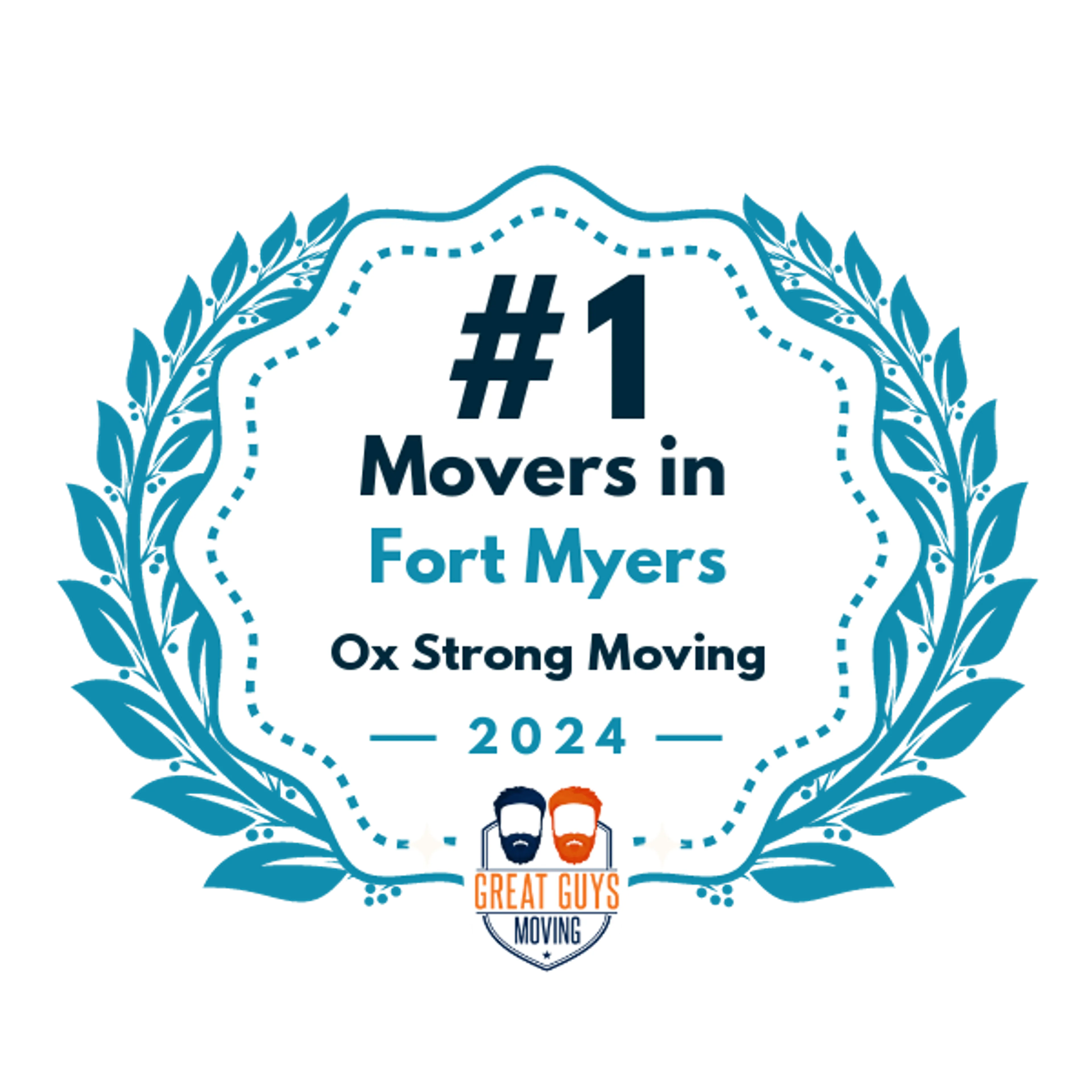 #1 Ranked Movers in Fort Myers, FL 2024 award