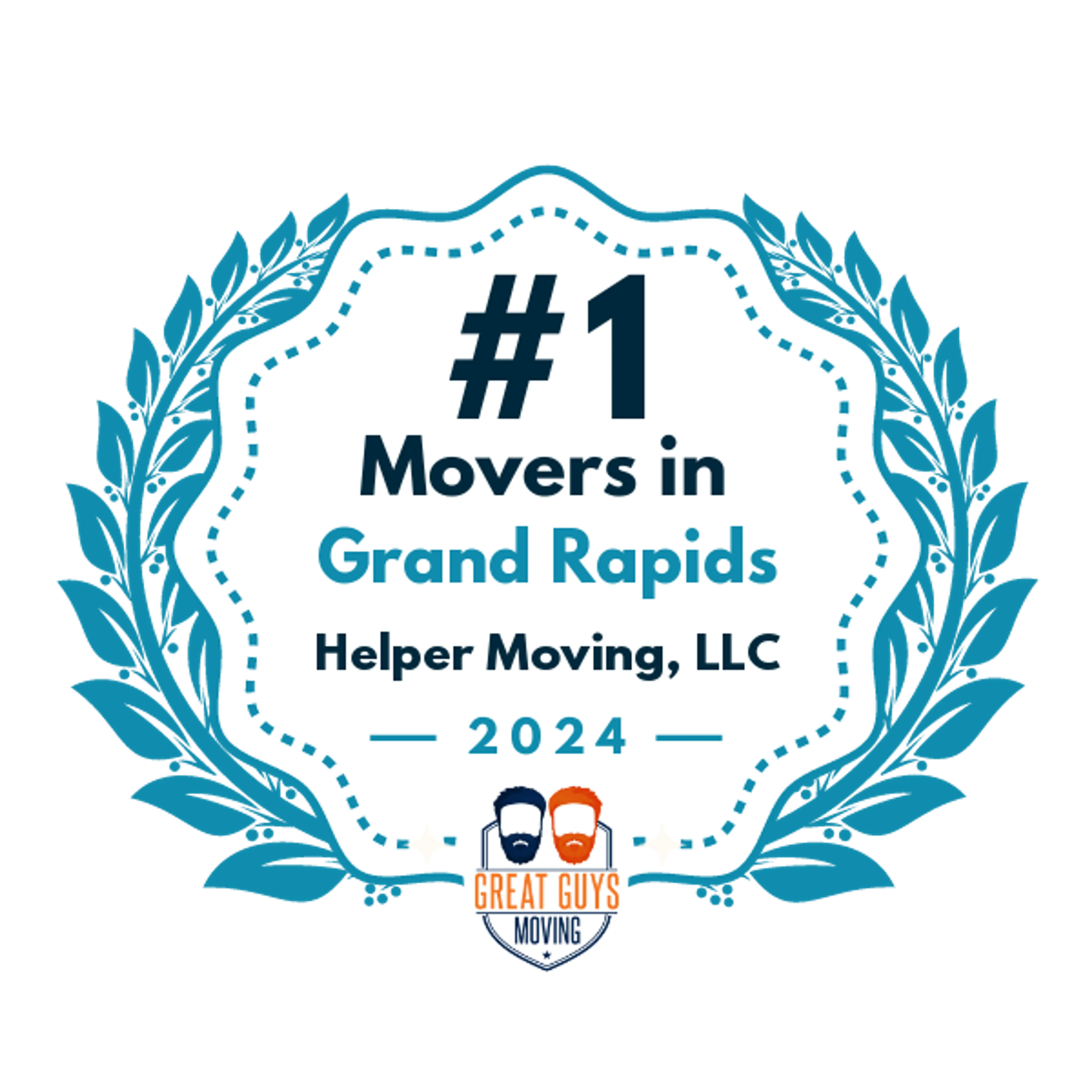 #1 Ranked Movers in Grand Rapids, MI 2024 award